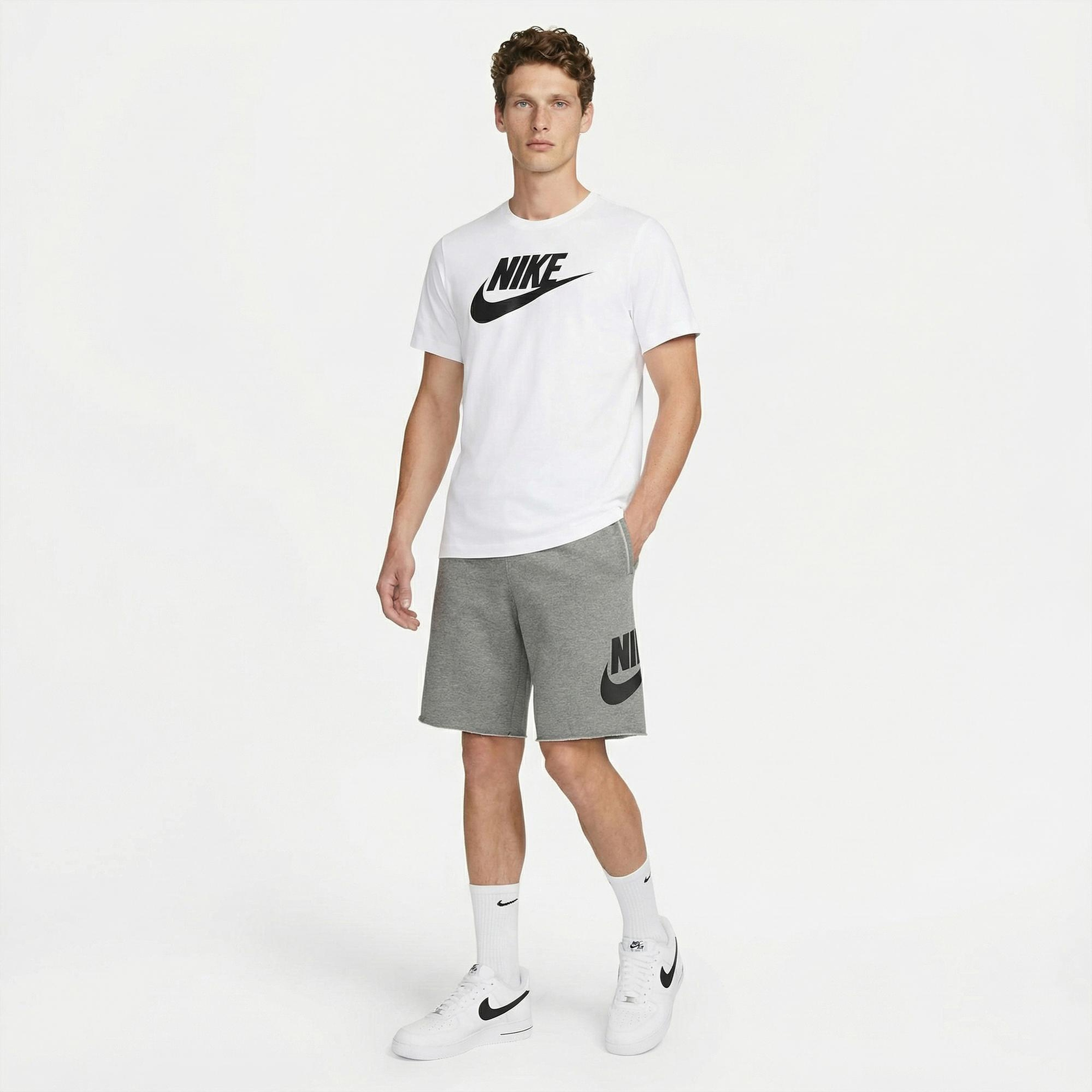 Nike Sportswear Icon Futura Erkek Beyaz T-Shirt