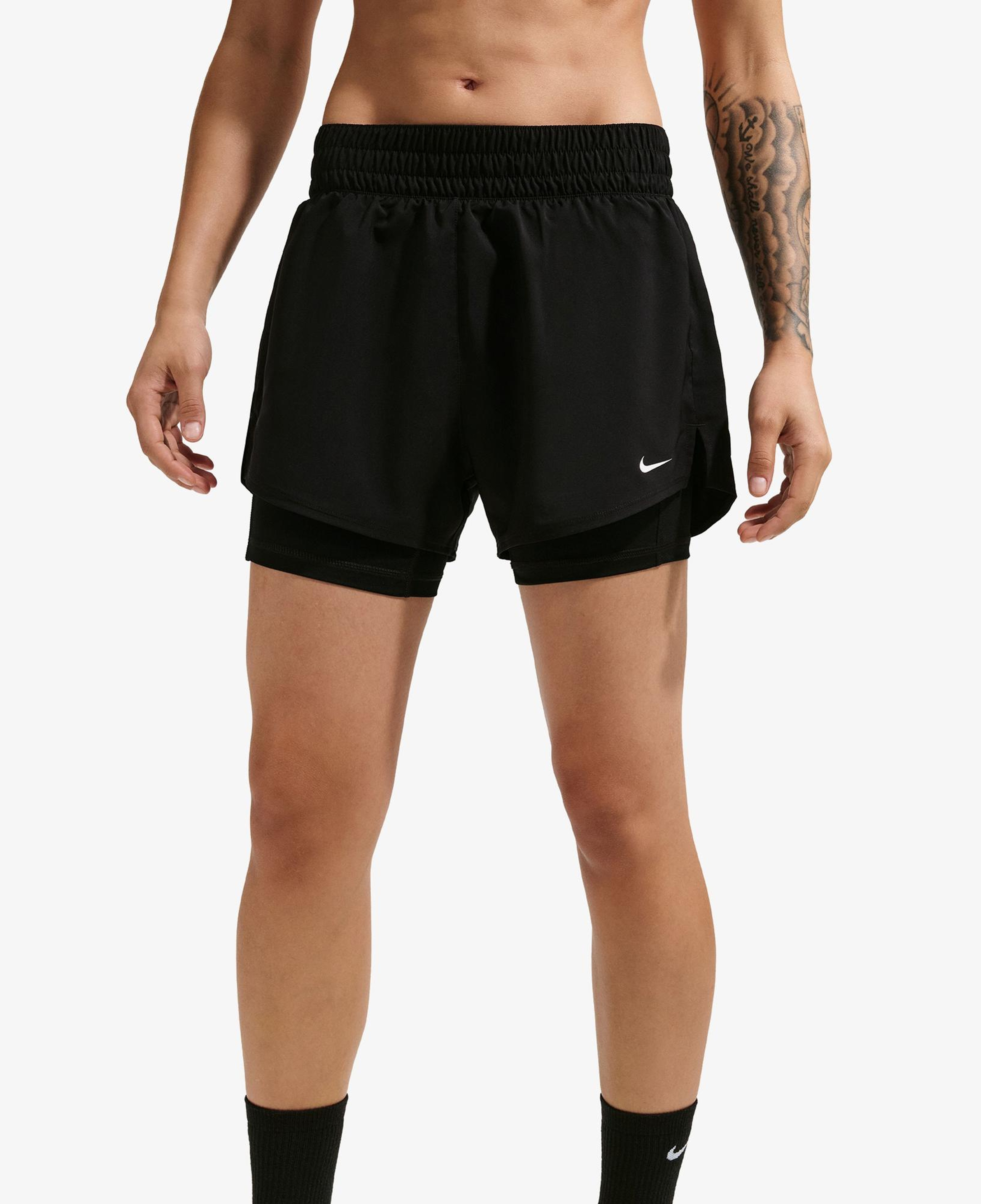 Nike Dri-Fit One Yüksek Belli 8 cm Kadın Siyah Şort