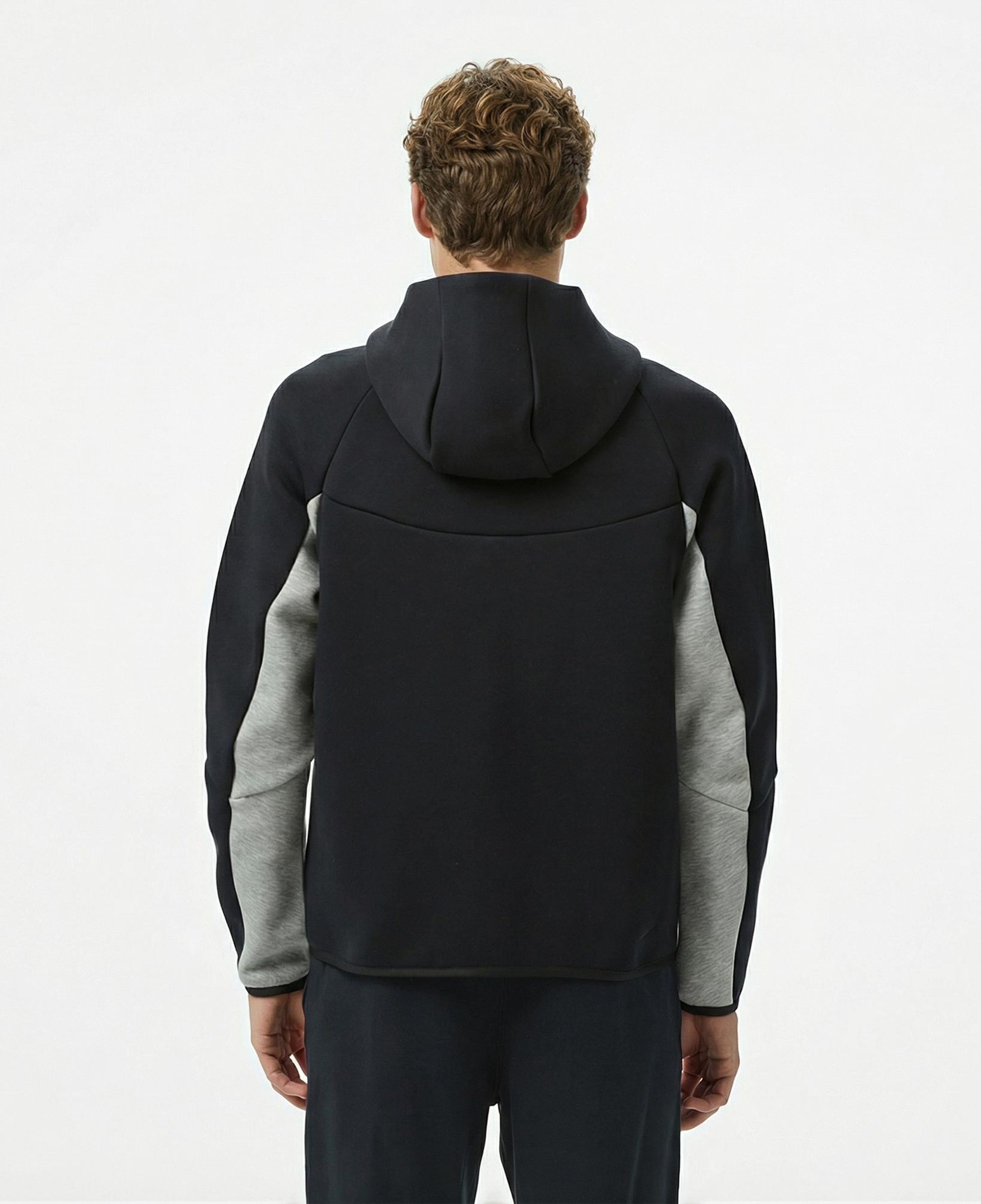 Nike Tech Fleece Erkek Gri Kapüşonlu Hoodie