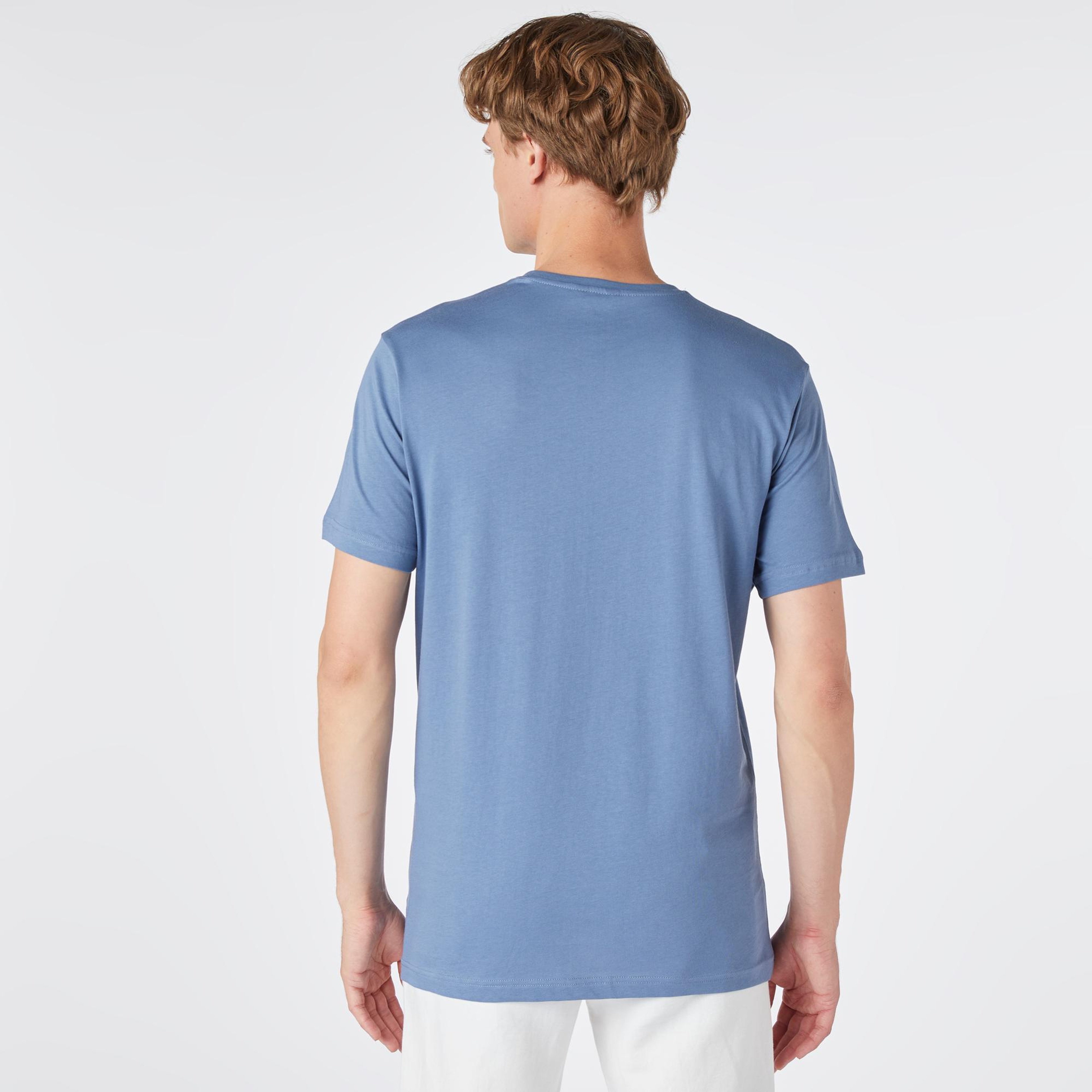 Nautica Erkek Mavi Standart Fit T-Shirt