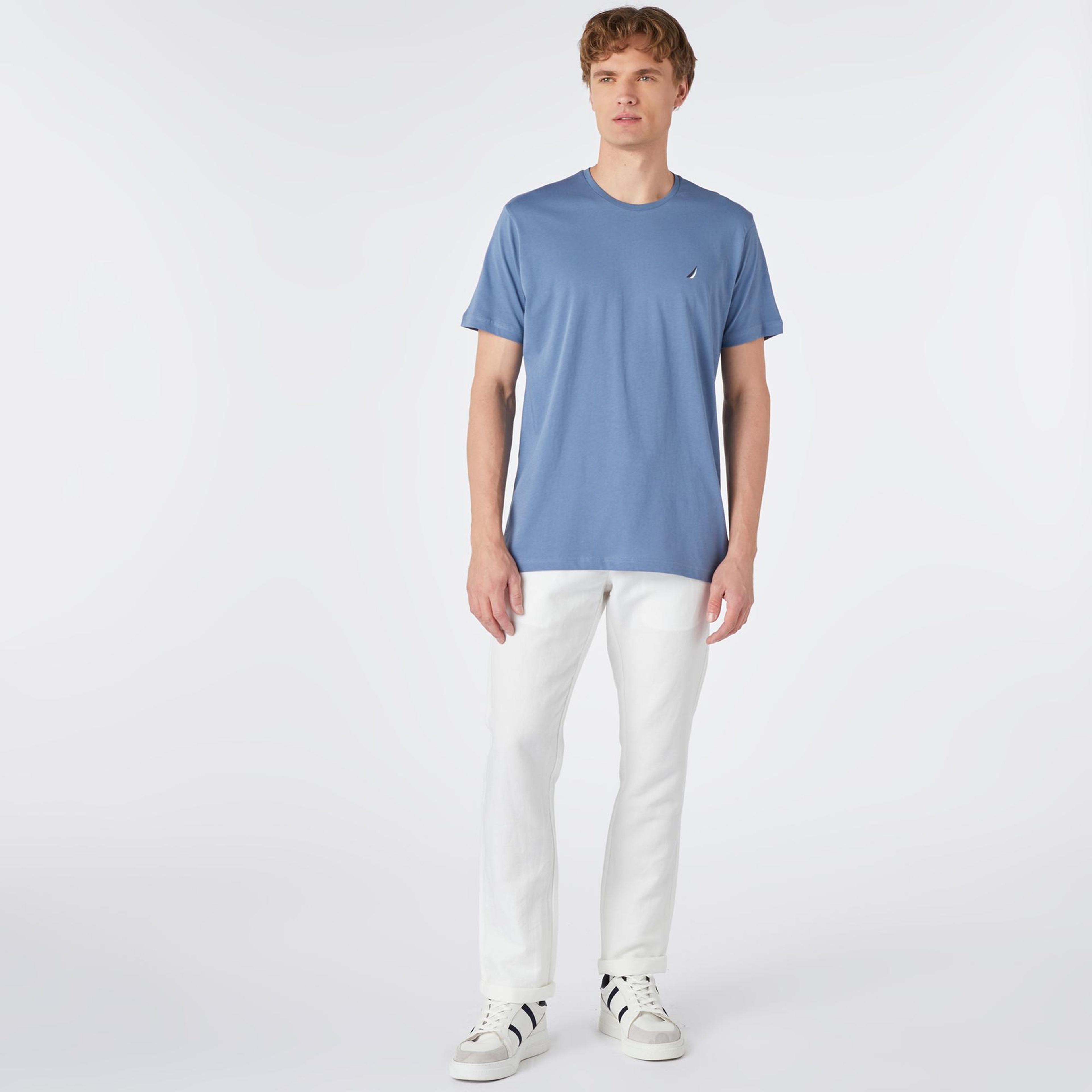 Nautica Erkek Mavi Standart Fit T-Shirt