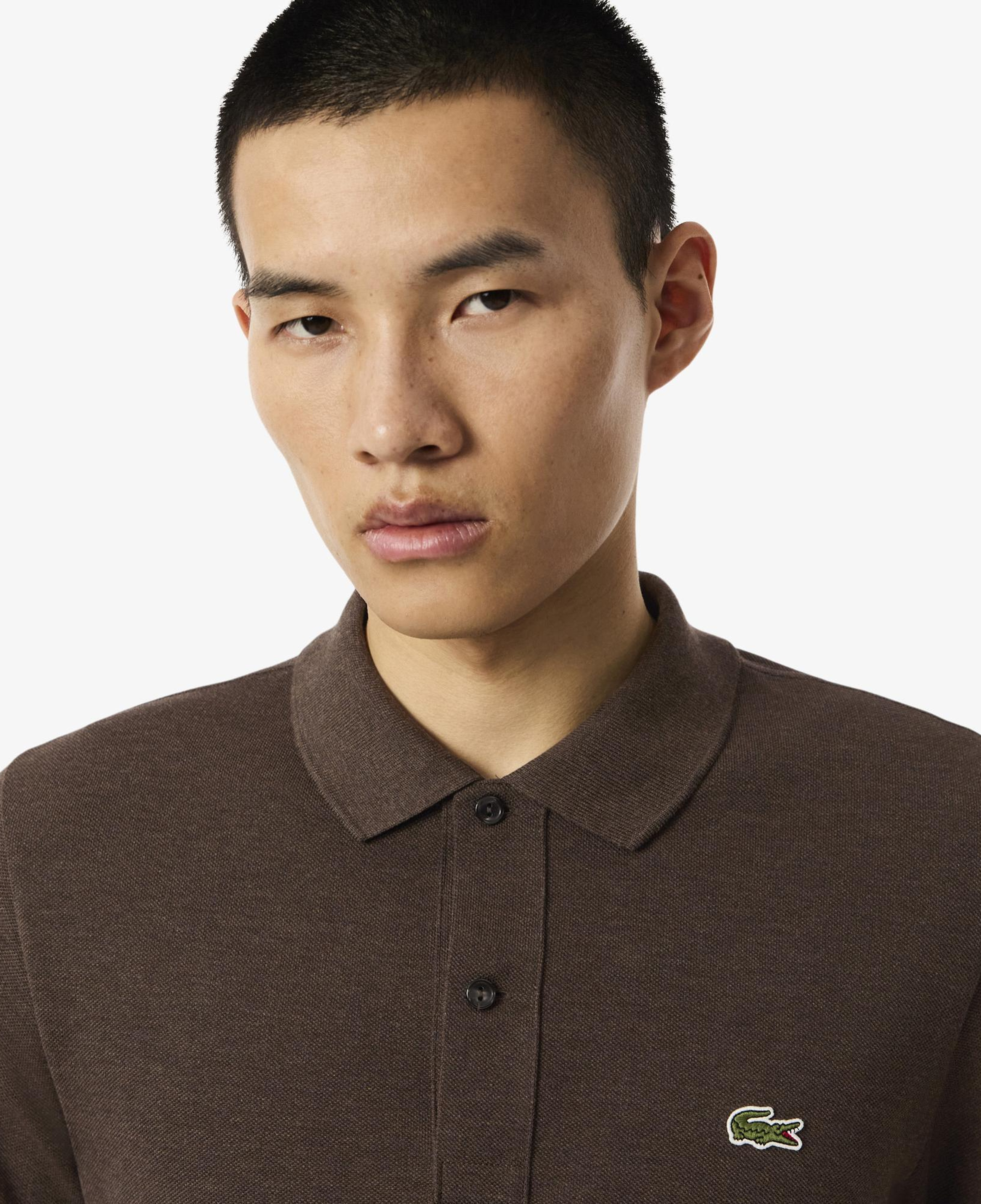 Lacoste L.12.12 Erkek Slim Fit Kahverengi Polo