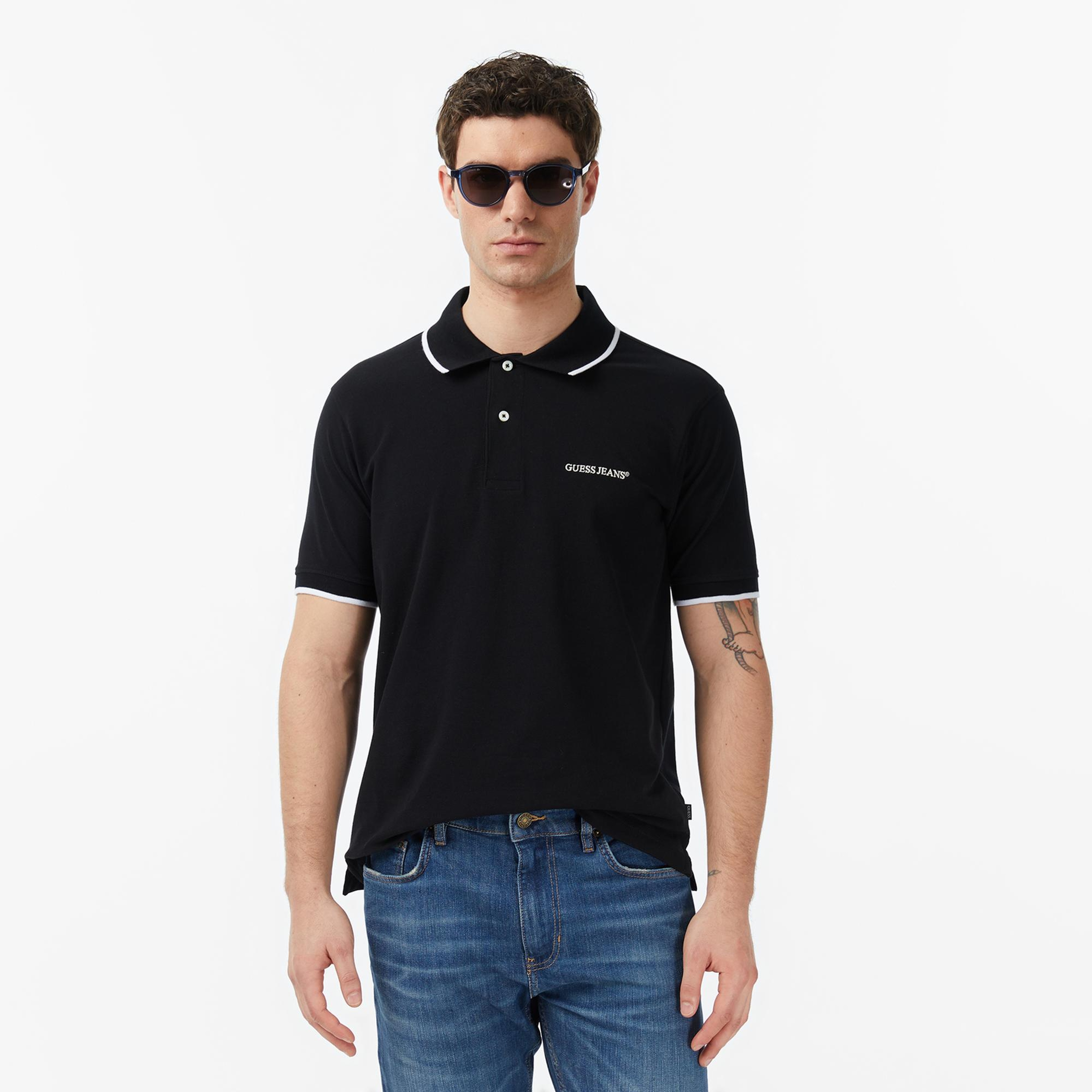 Guess Jeans Embro Regular Fit Erkek Renkli Polo