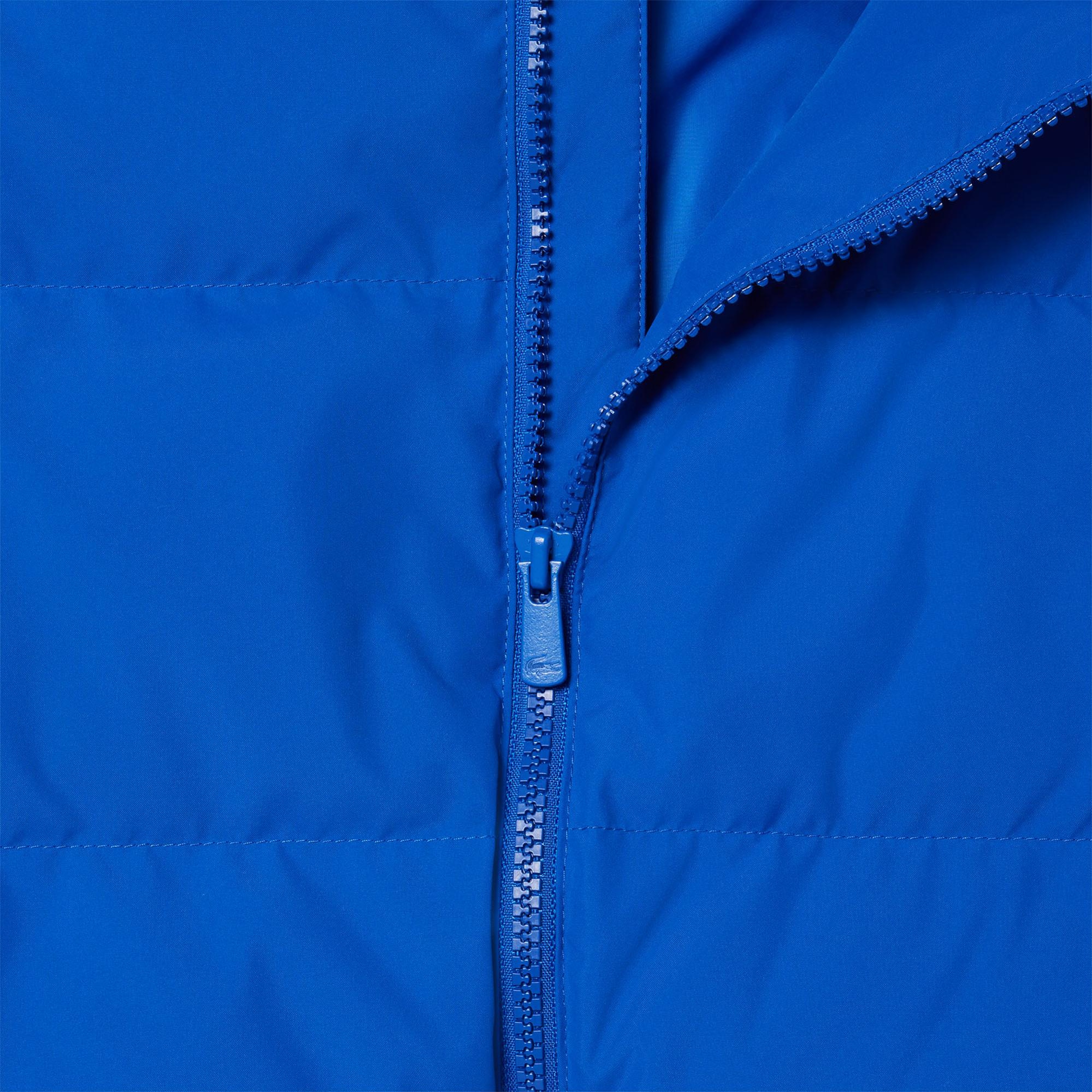 Lacoste Çocuk Kapüşonlu Mavi Şişme Mont