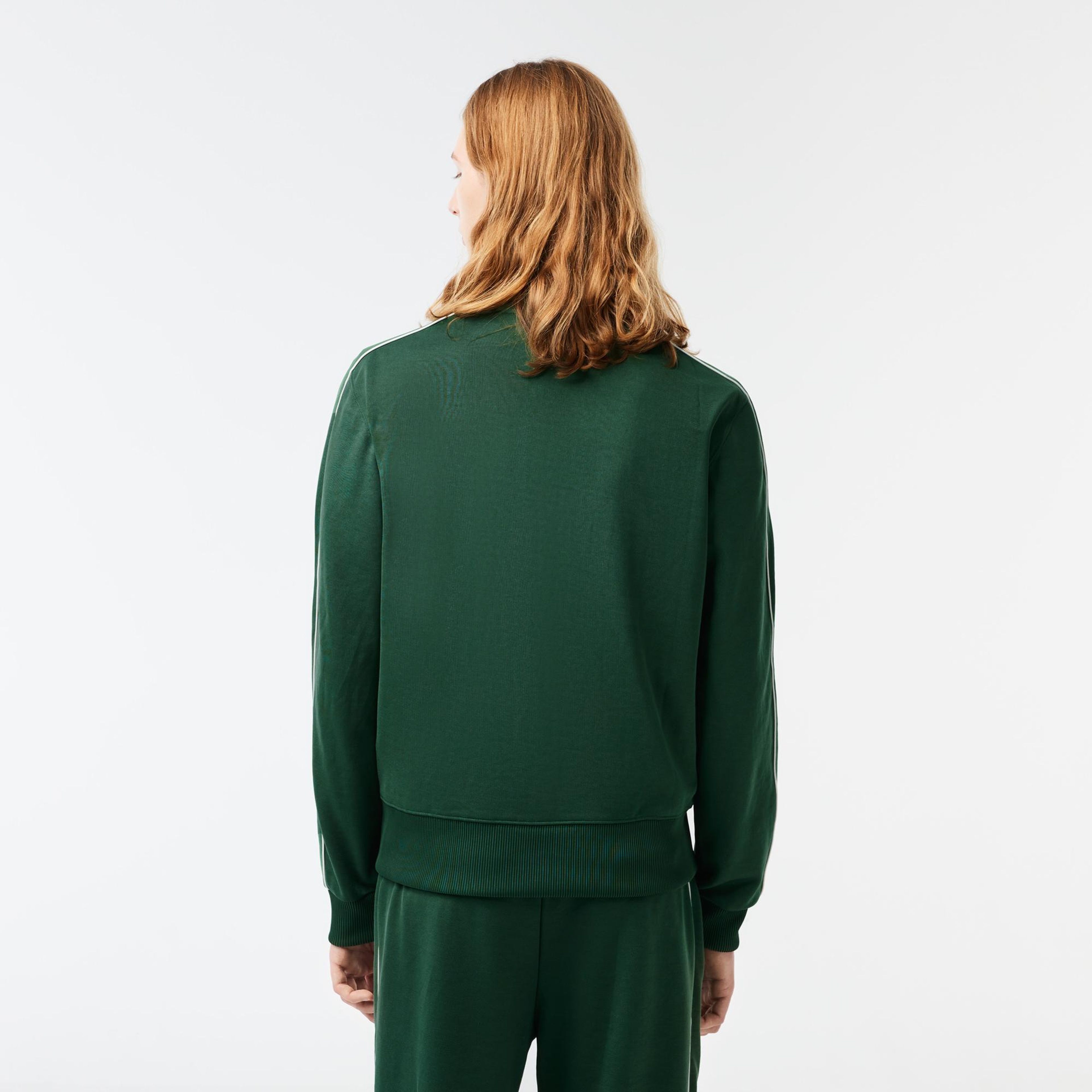 Lacoste Erkek Regular Fit Fermuarlı Koyu Yeşil Sweatshirt