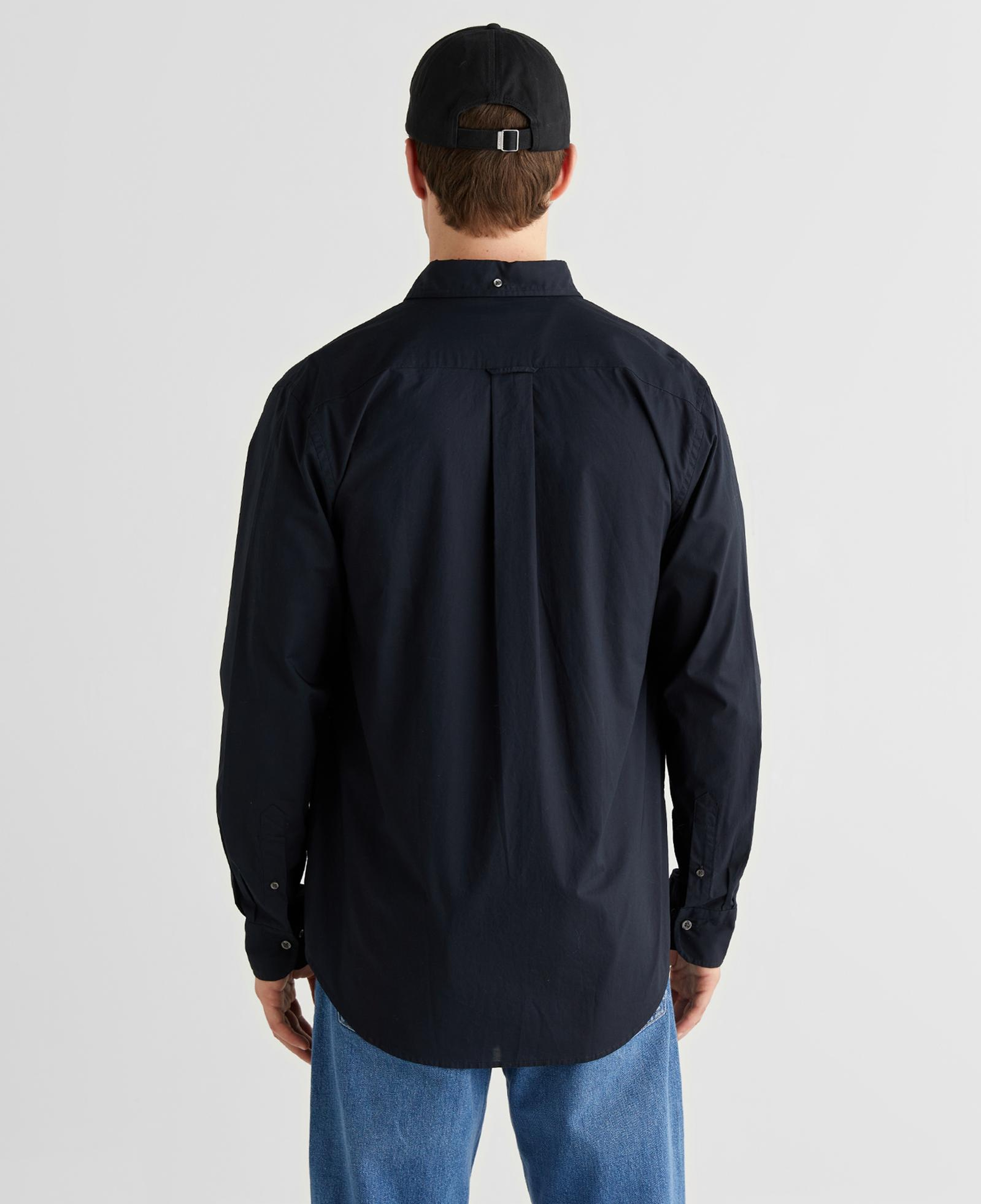 GANT Erkek Siyah Regular Fit Logolu Gömlek