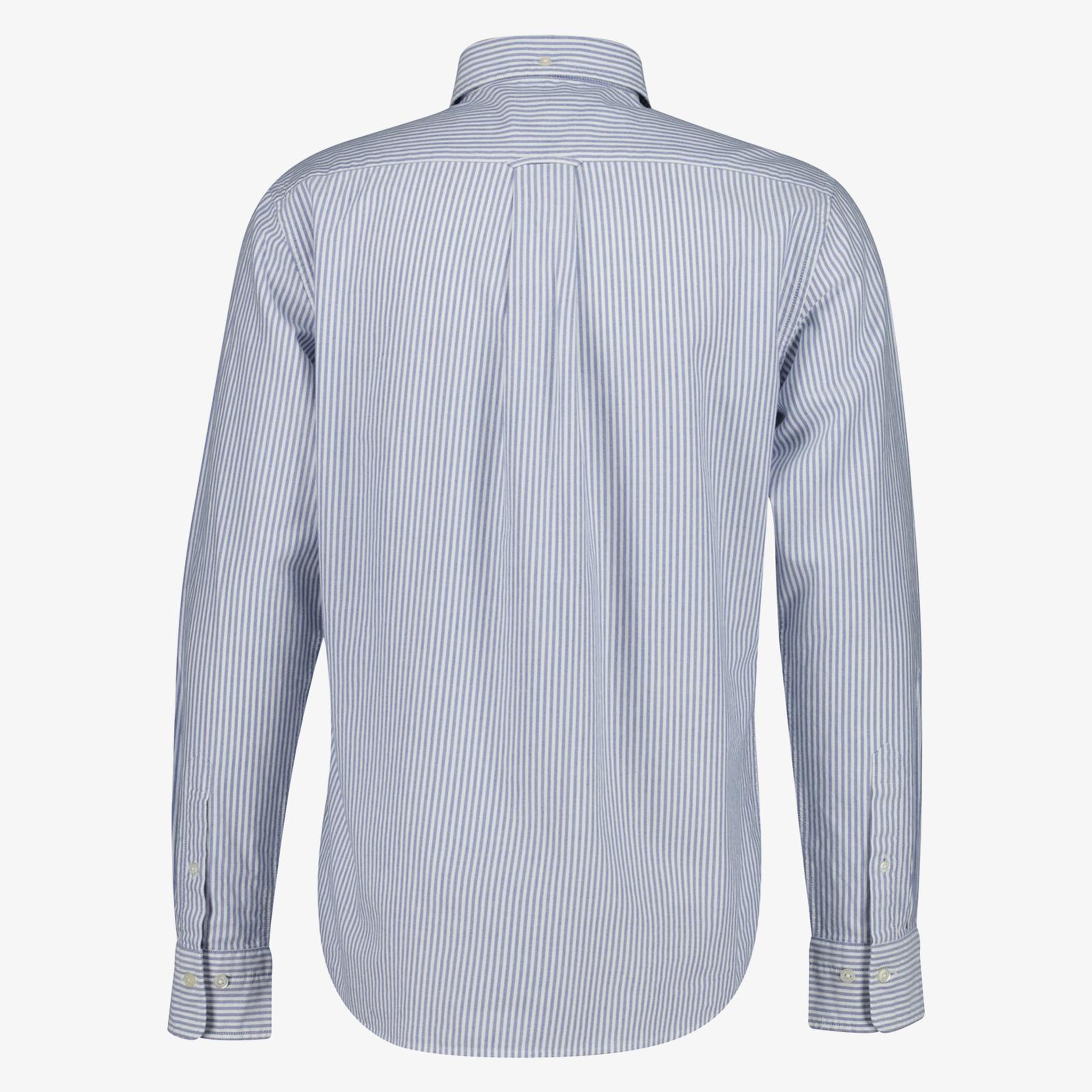 GANT Erkek Mavi Regular Fit Çizgili Logolu Gömlek