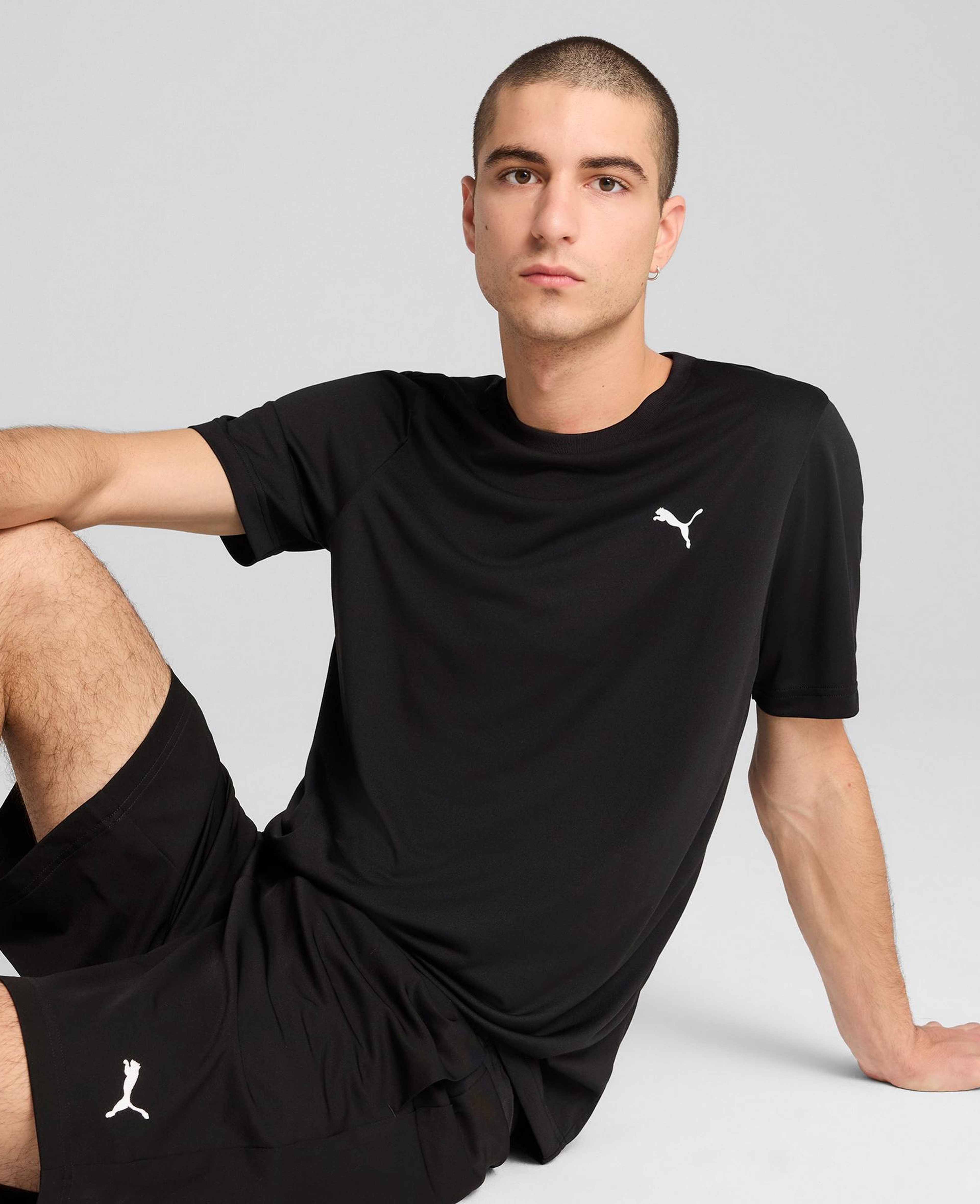 Puma Ess Small Logo Poly Erkek Siyah T-Shirt