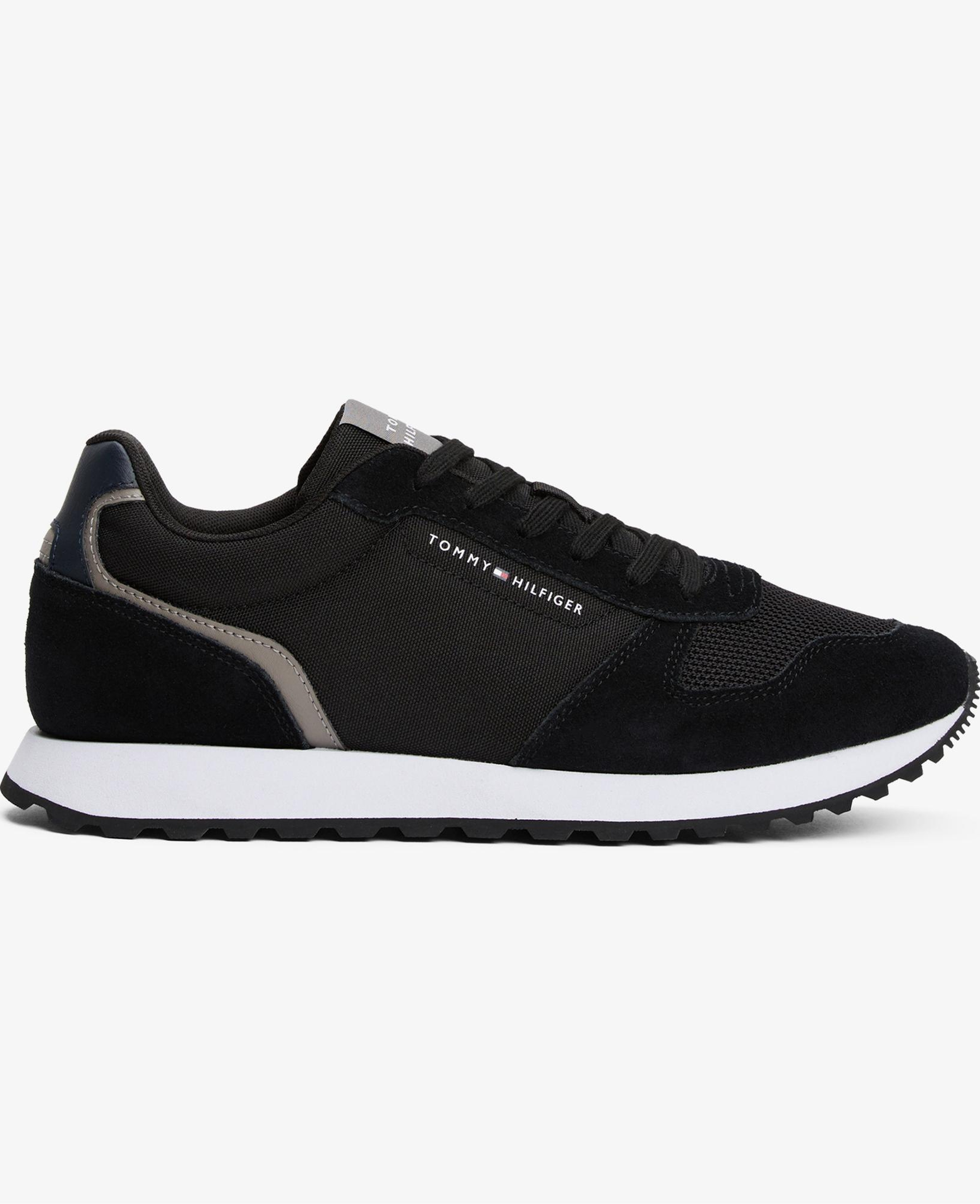 Tommy Hilfiger Suede Erkek Siyah Spor Ayakkabı