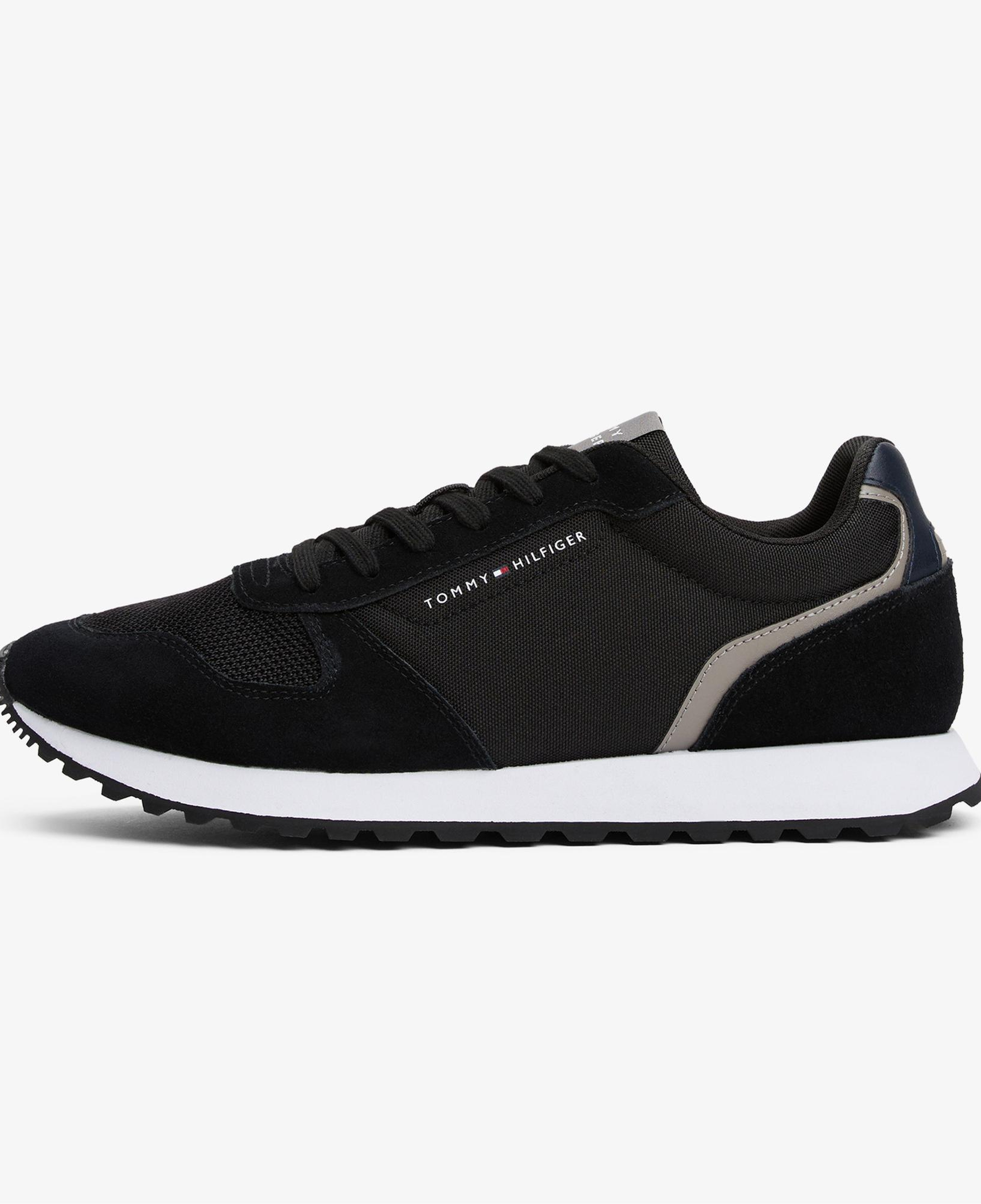 Tommy Hilfiger Suede Erkek Siyah Spor Ayakkabı