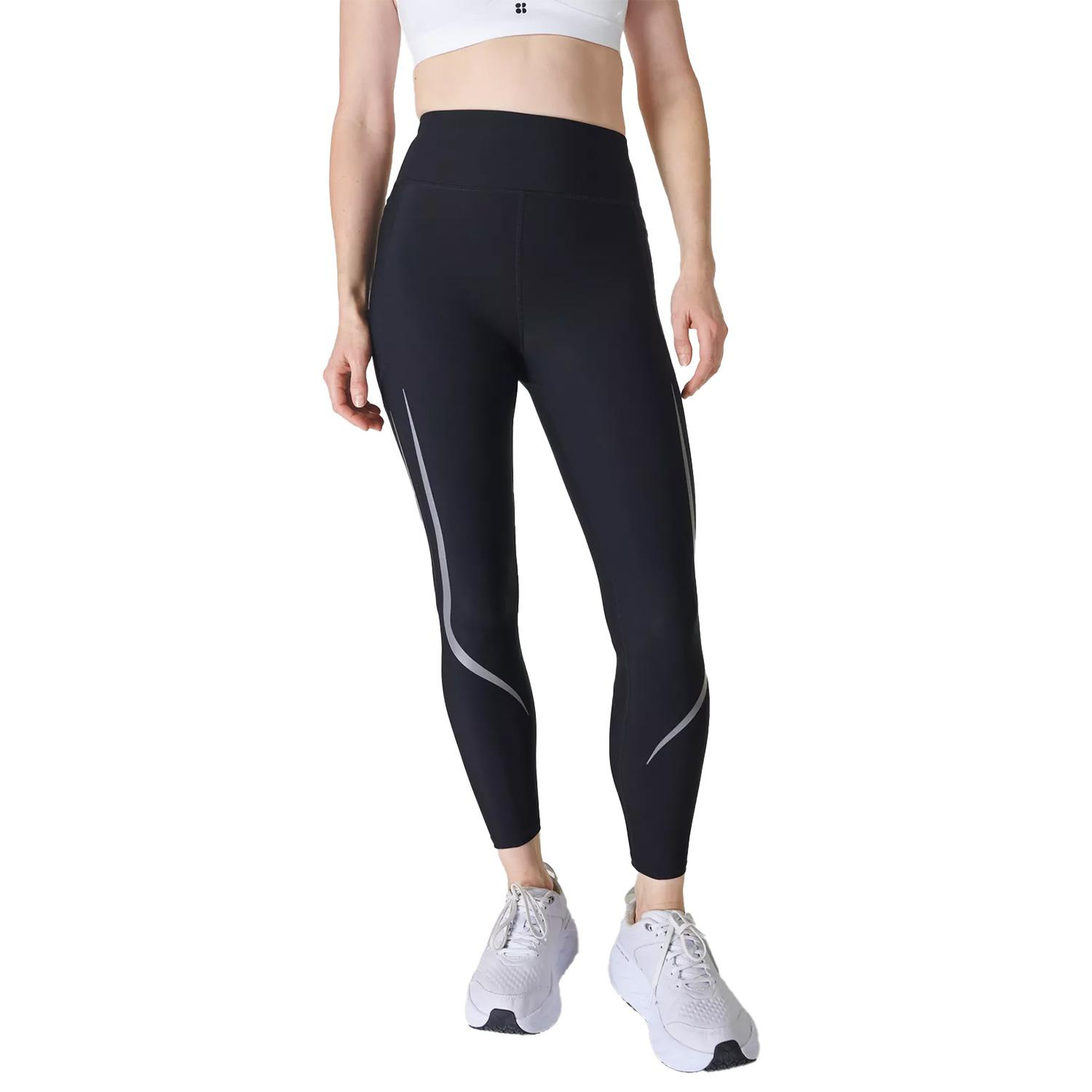 Sweaty Betty Zero Gravity 7/8 Illuminate Ru Kadın Siyah Koşu Taytı