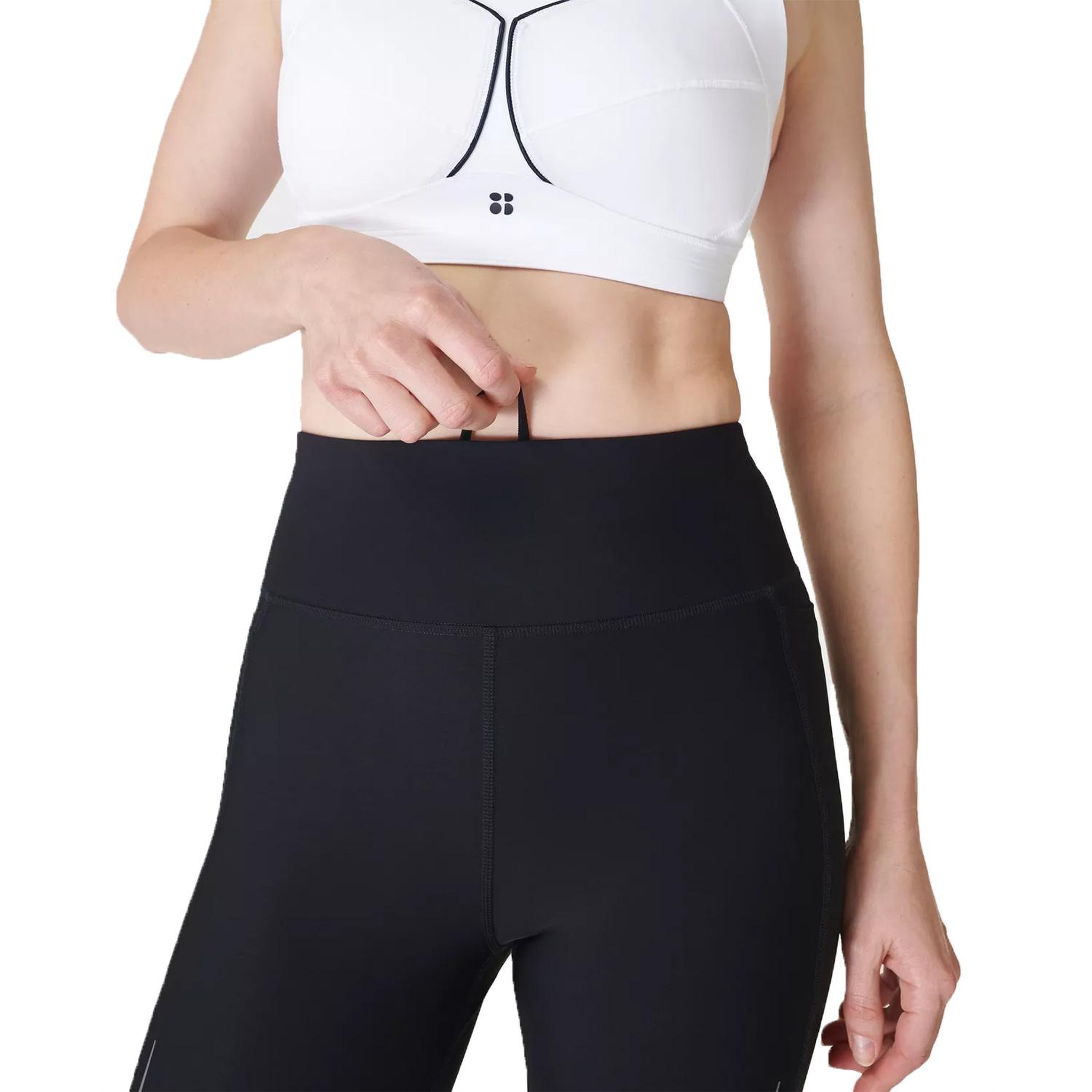 Sweaty Betty Zero Gravity 7/8 Illuminate Ru Kadın Siyah Koşu Taytı