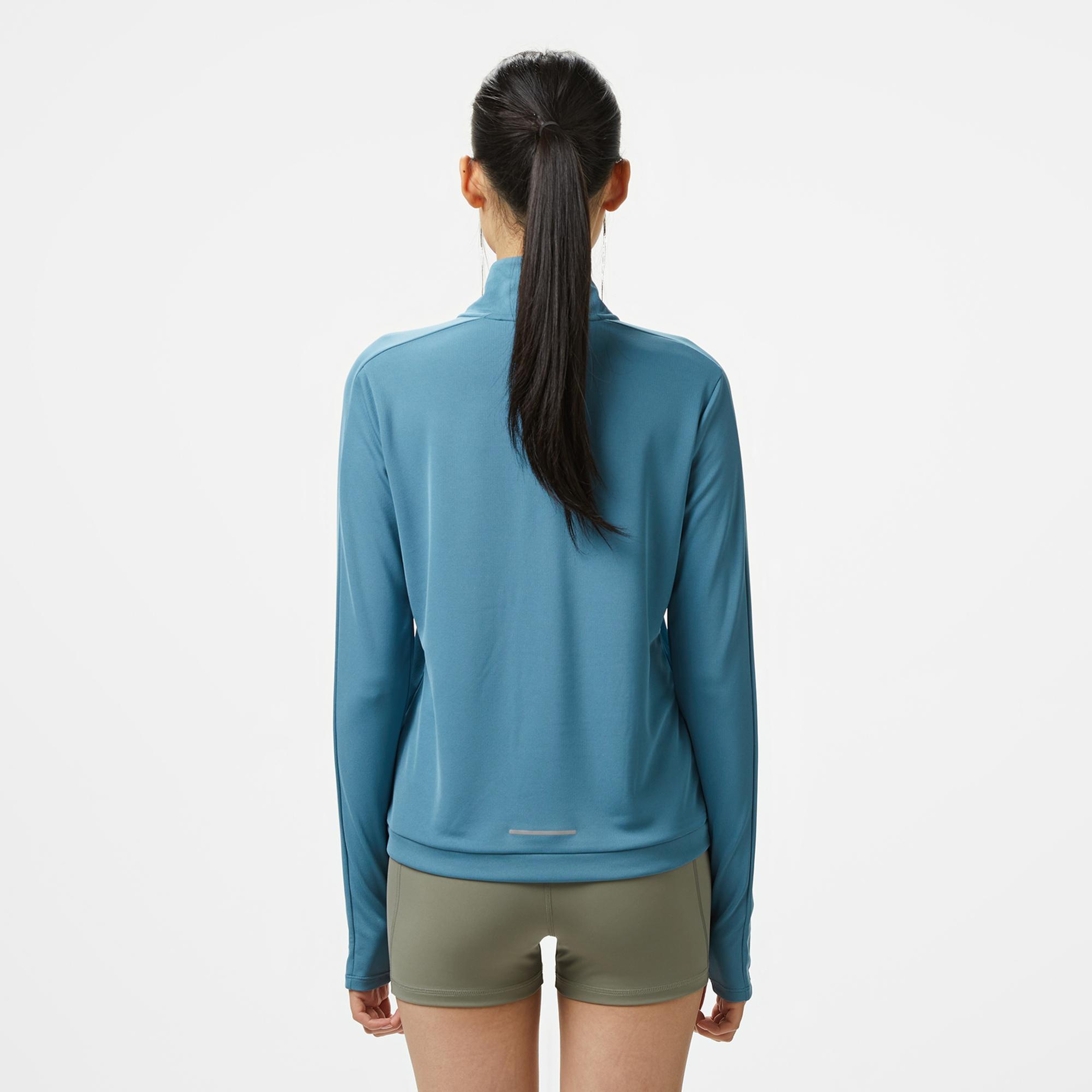 Nike Dri-Fit Pacer Kadın Mavi Sweatshirt