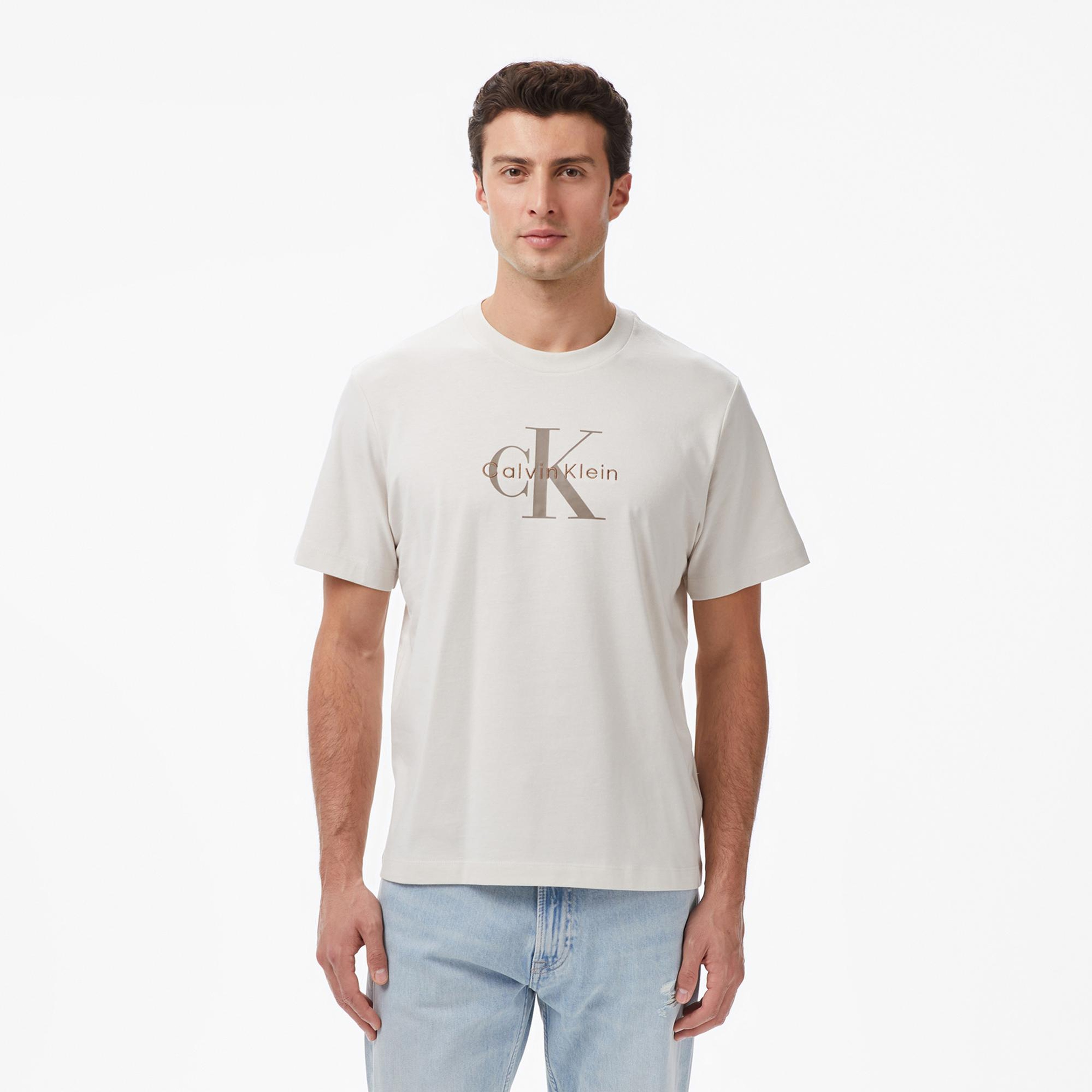 Calvin Klein Hero Monologo Erkek Beyaz T-Shirt