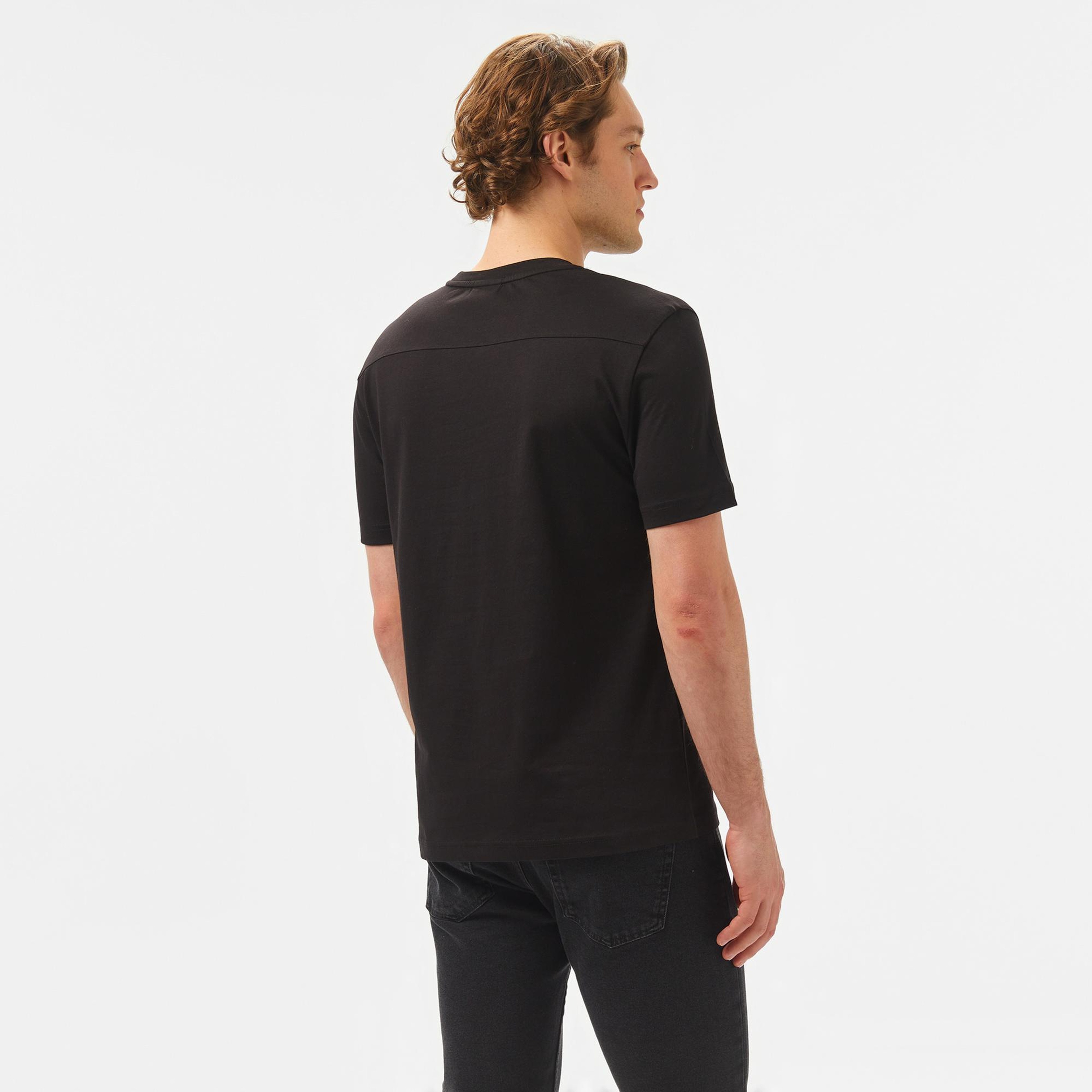Calvin Klein Logo Erkek Siyah T-Shirt