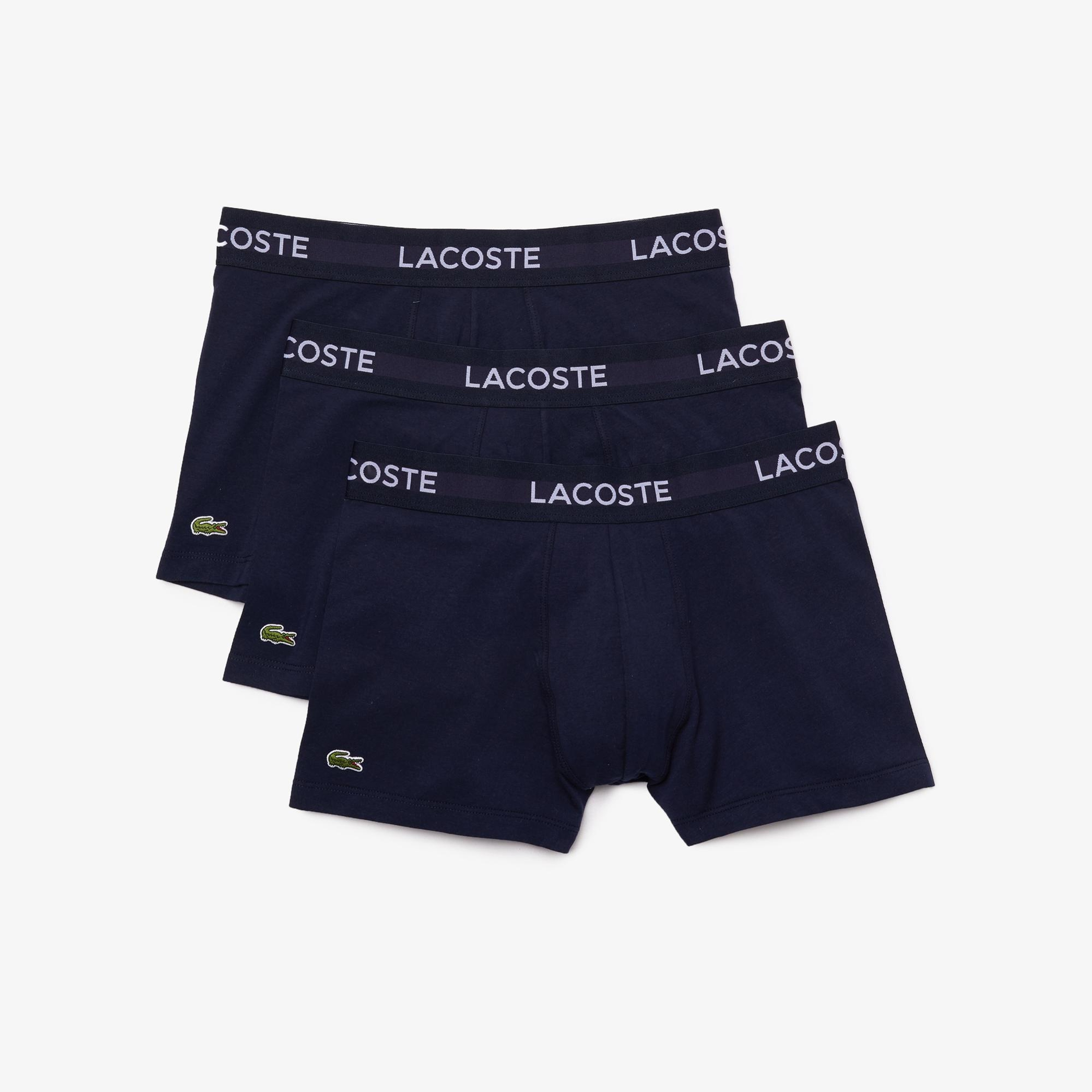 Lacoste Erkek 3'lü Lacivert Boxer