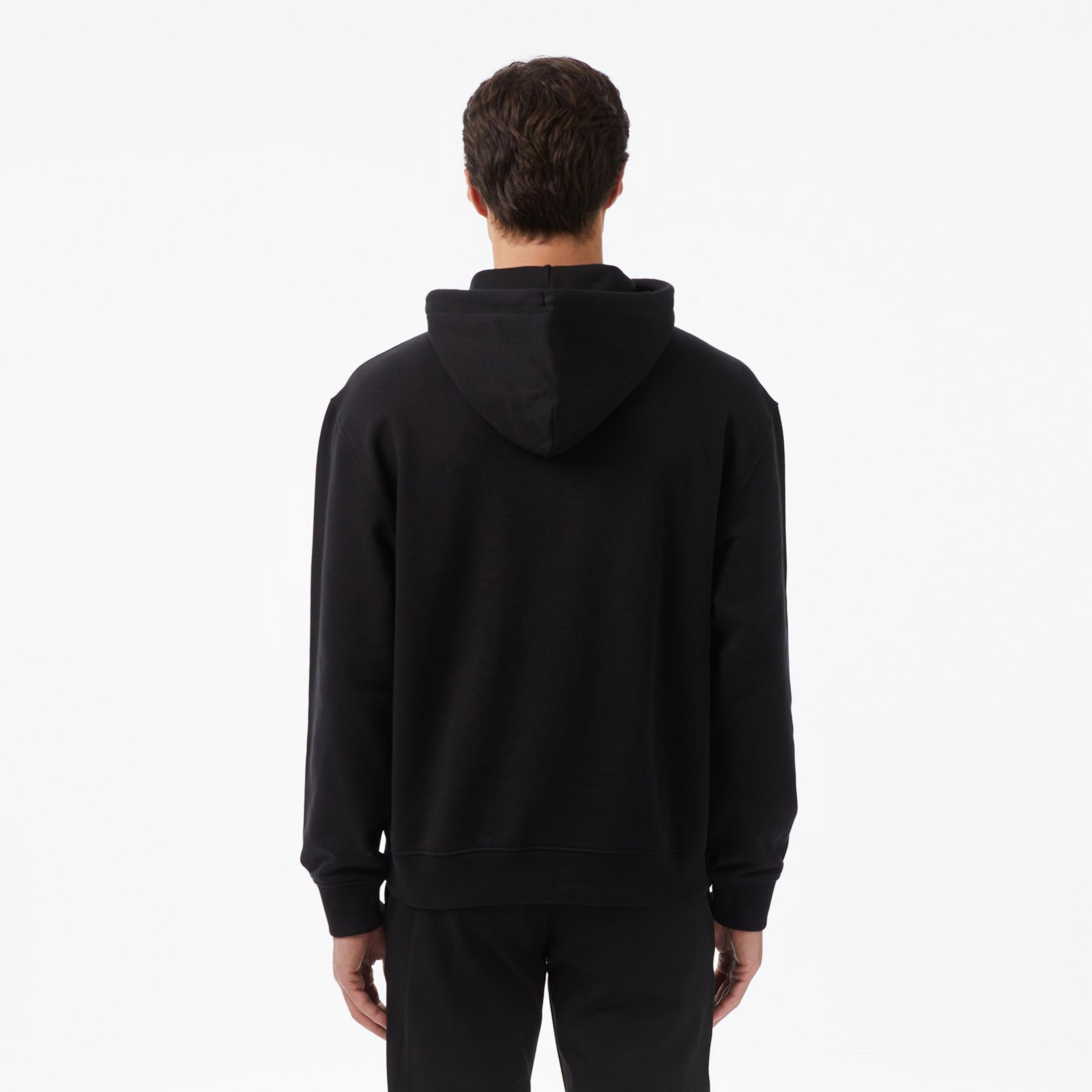 Calvin Klein Terry Cursive Graphic Erkek Siyah Sweatshirt