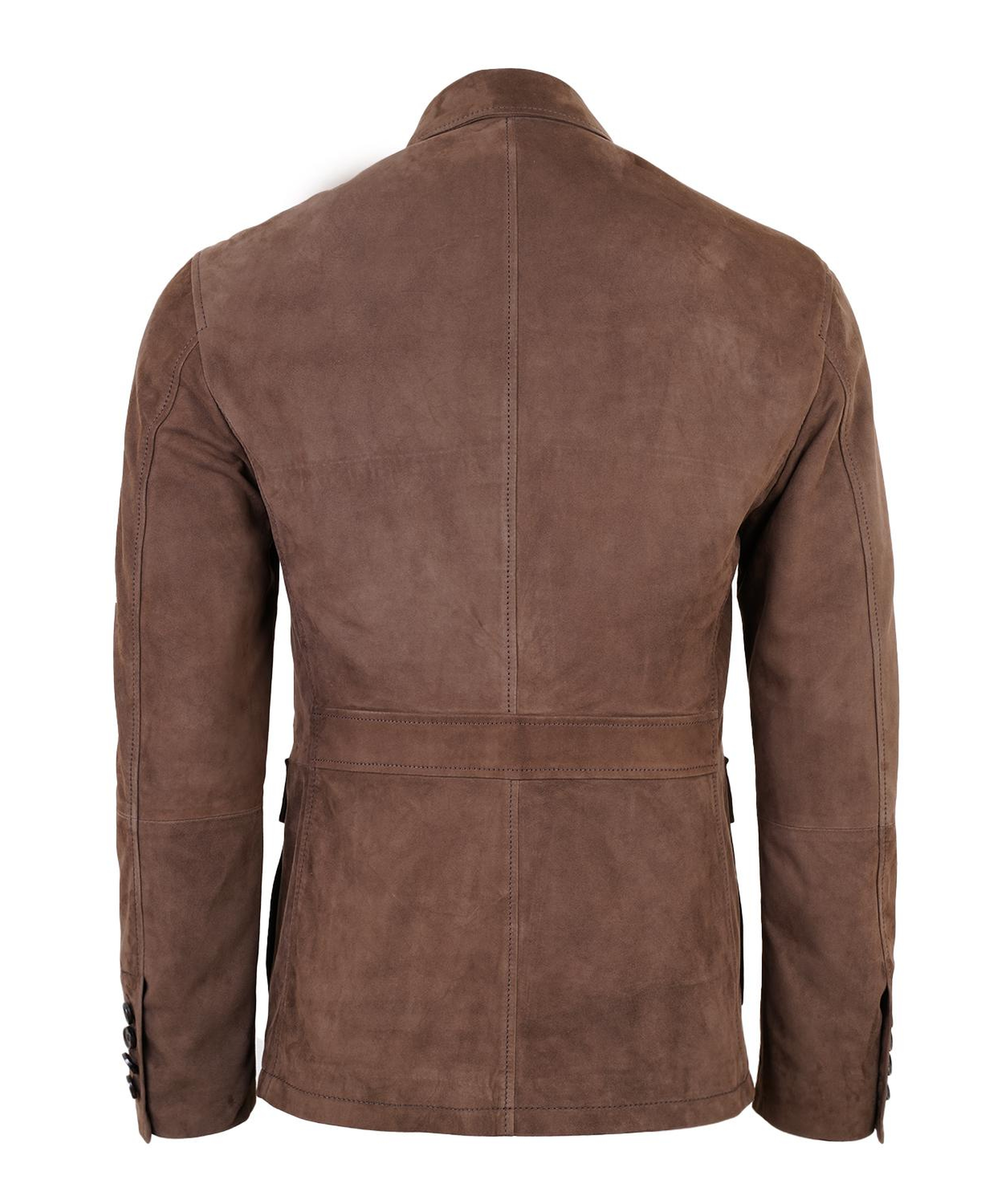 Antonin Kahve Erkek Süet Deri Safari Ceket