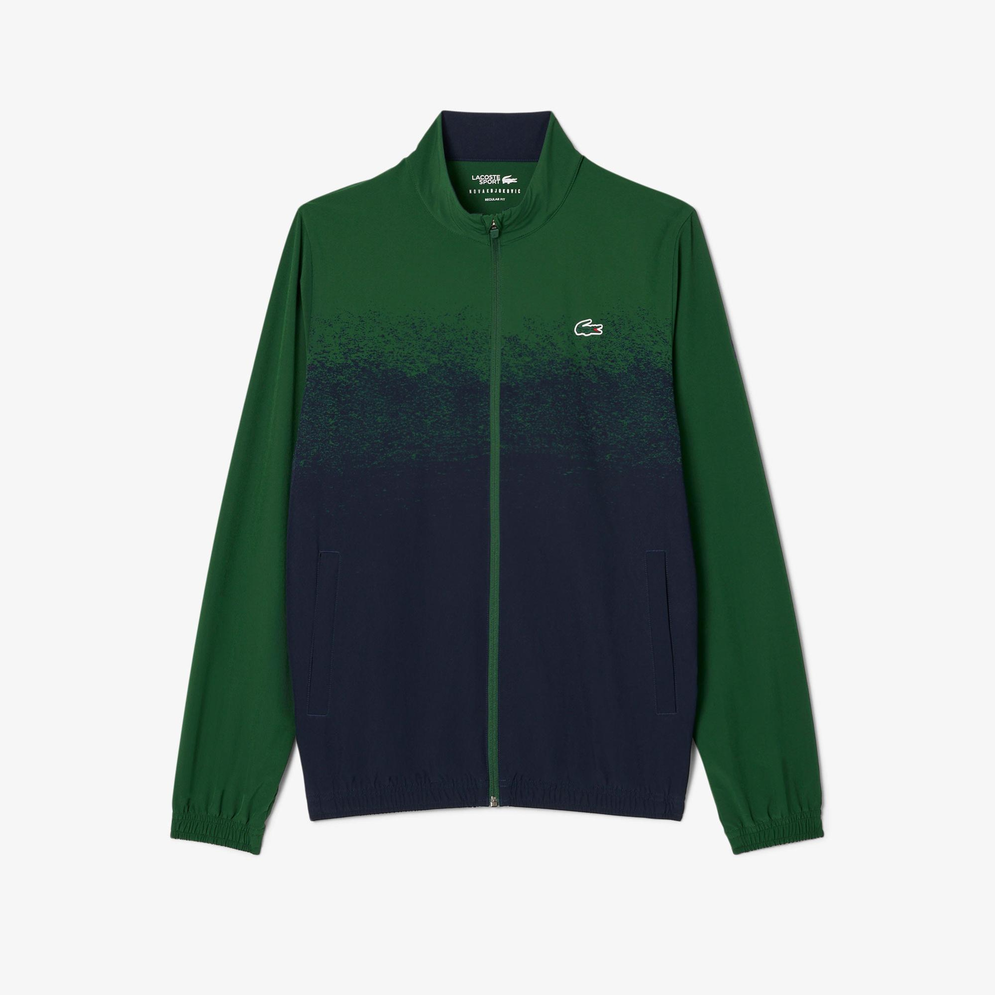 Lacoste Erkek Regular Fit Fermuarlı Renk Bloklu Yeşil Eşofman Takımı