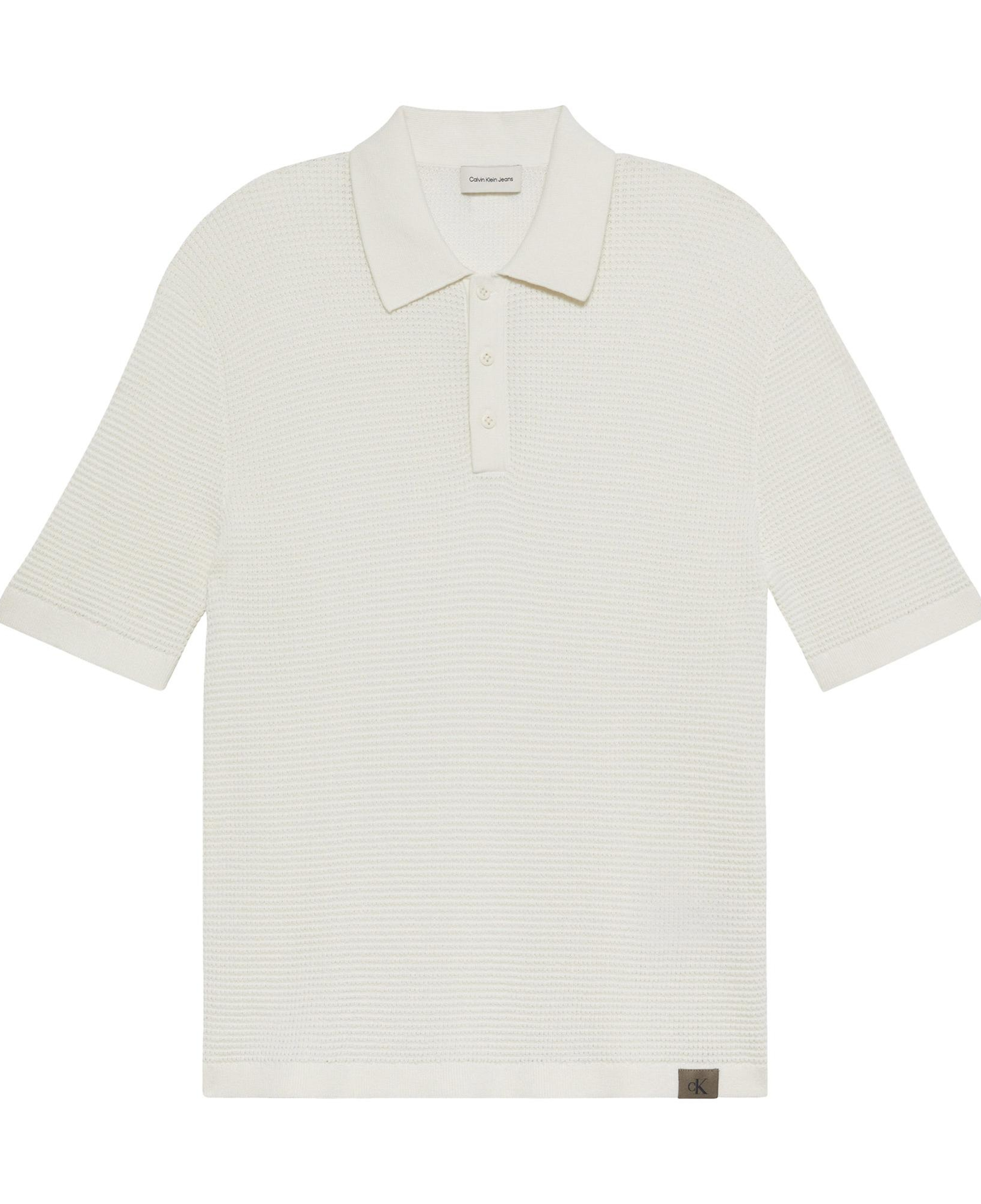 Calvin Klein Cotton Erkek Beyaz Triko