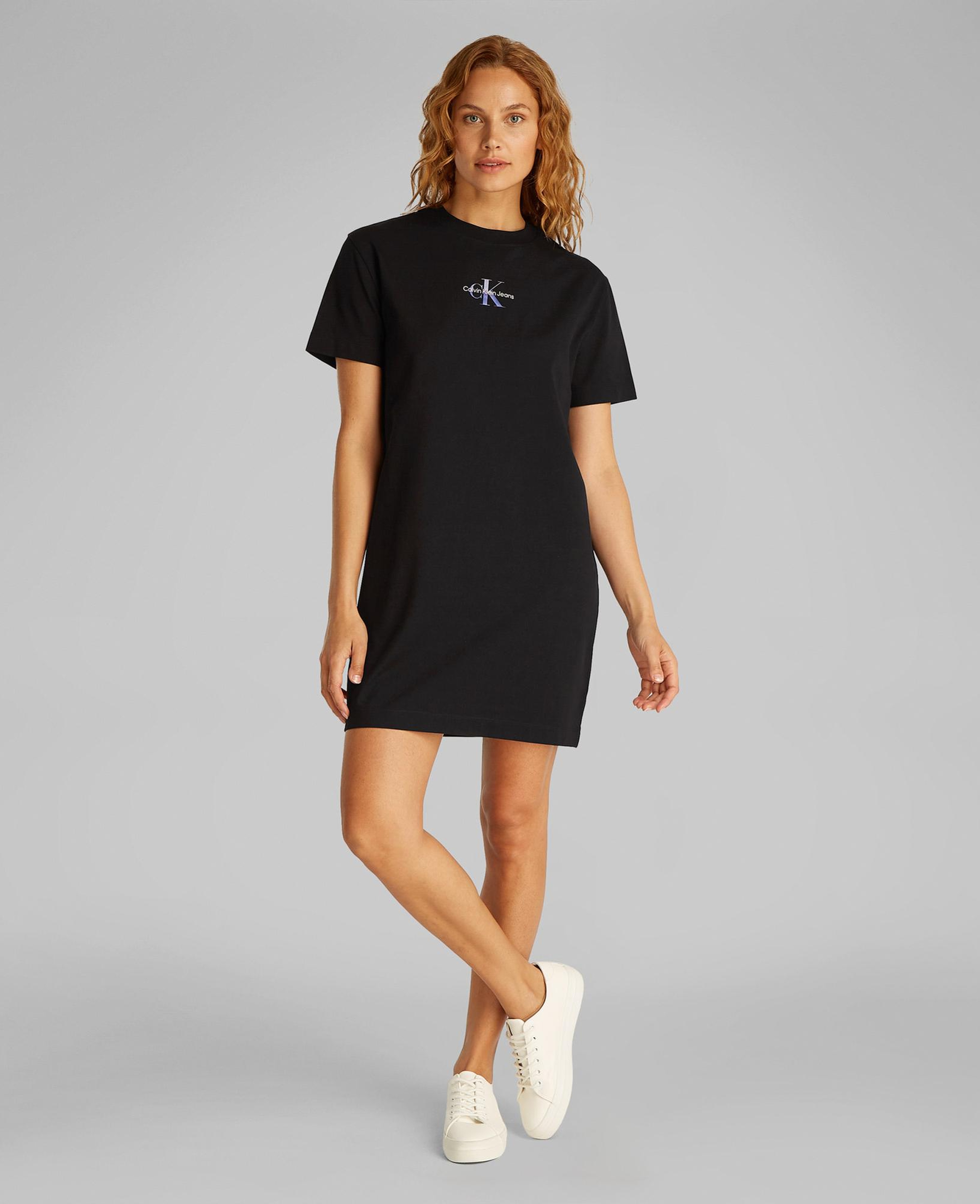 Calvin Klein Gradient Monologo Kadın Siyah Elbise