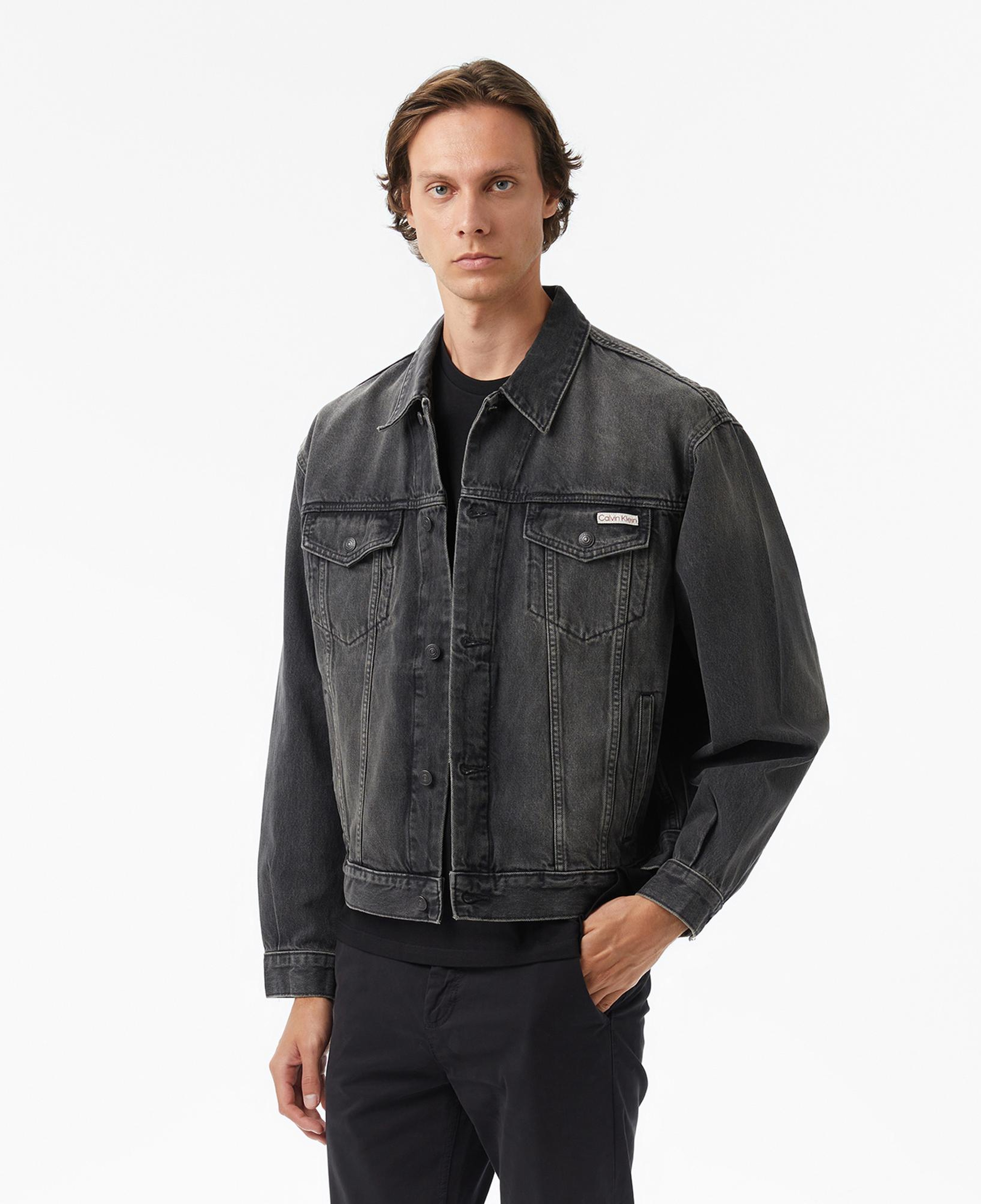 Calvin Klein 90S Fog Trucker Erkek Siyah Ceket