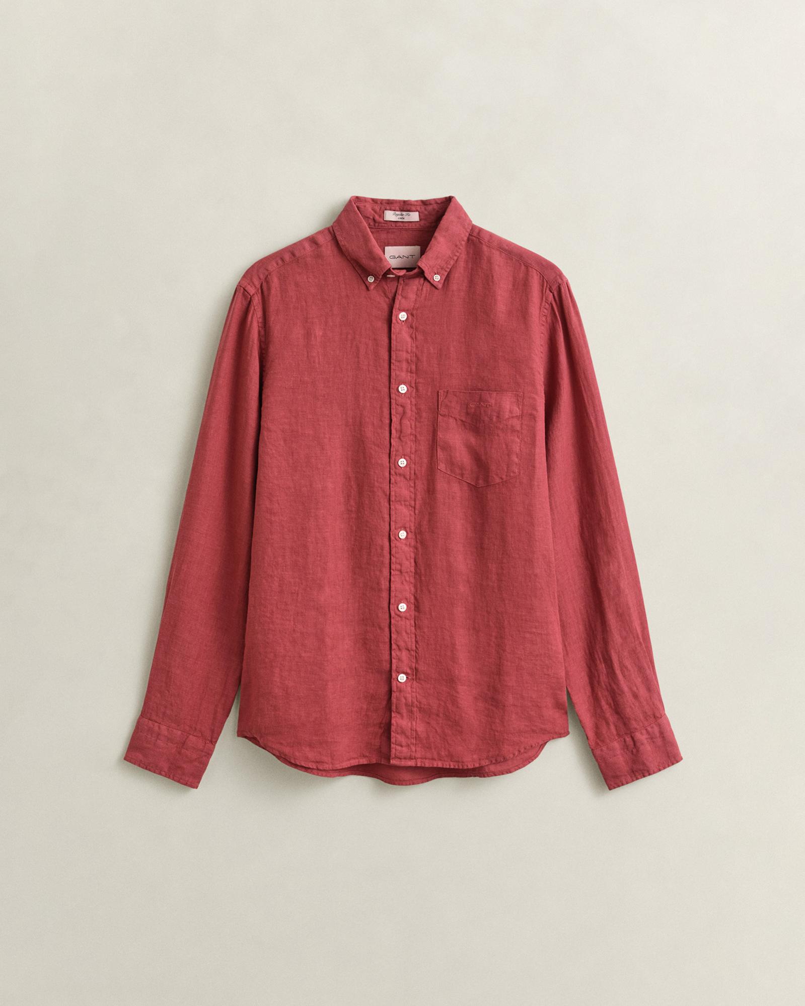 GANT Erkek Turuncu Regular Fit Gömlek