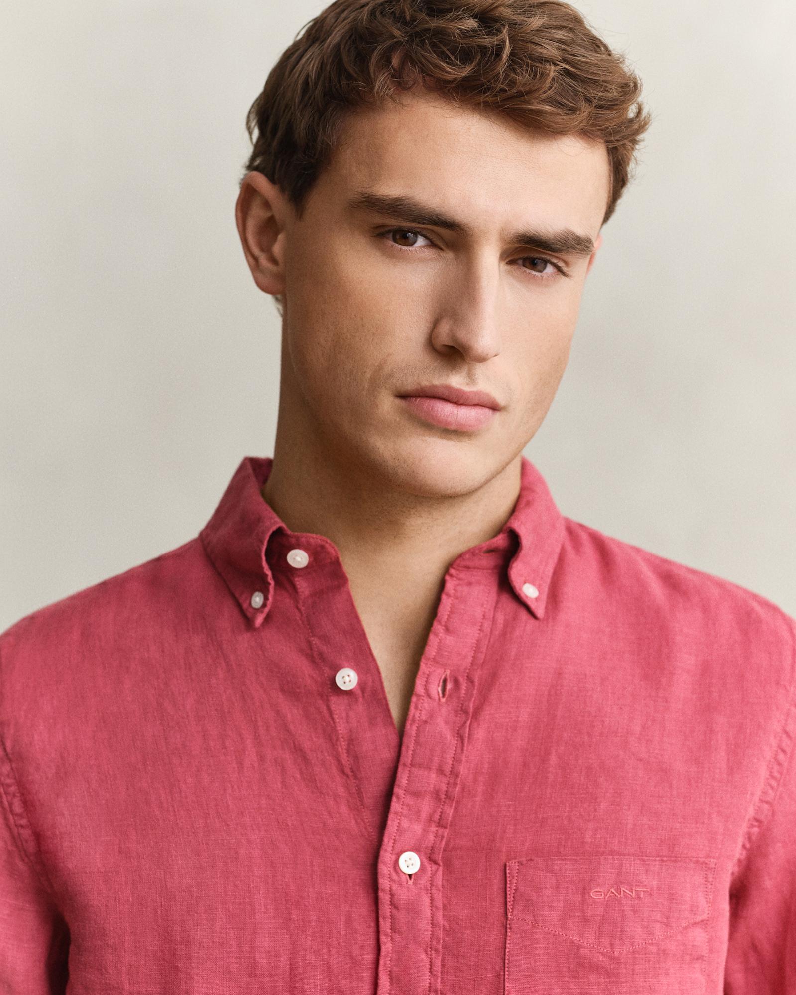 GANT Erkek Turuncu Regular Fit Gömlek