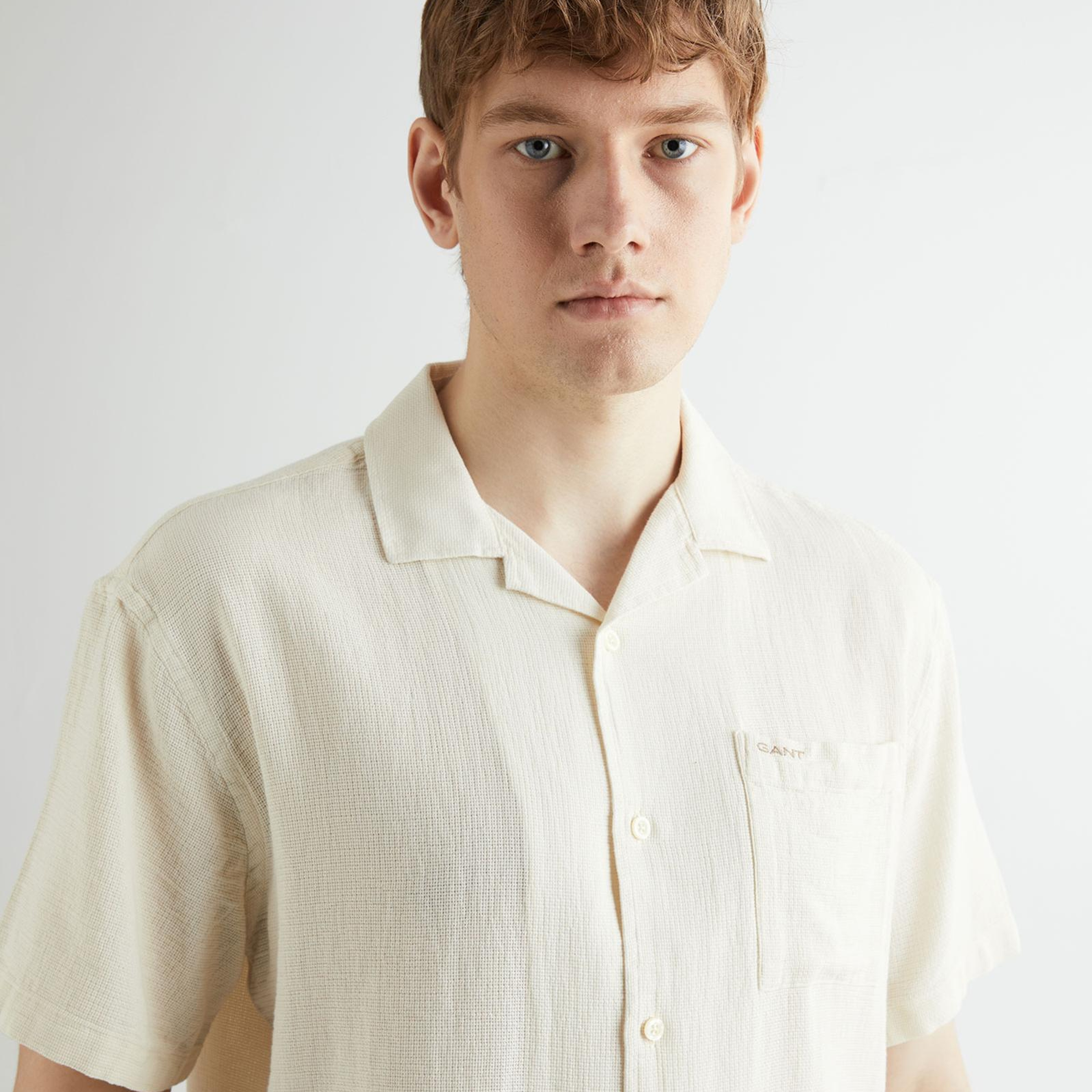 GANT Erkek Bej Regular Fit Klasik Yaka Gömlek