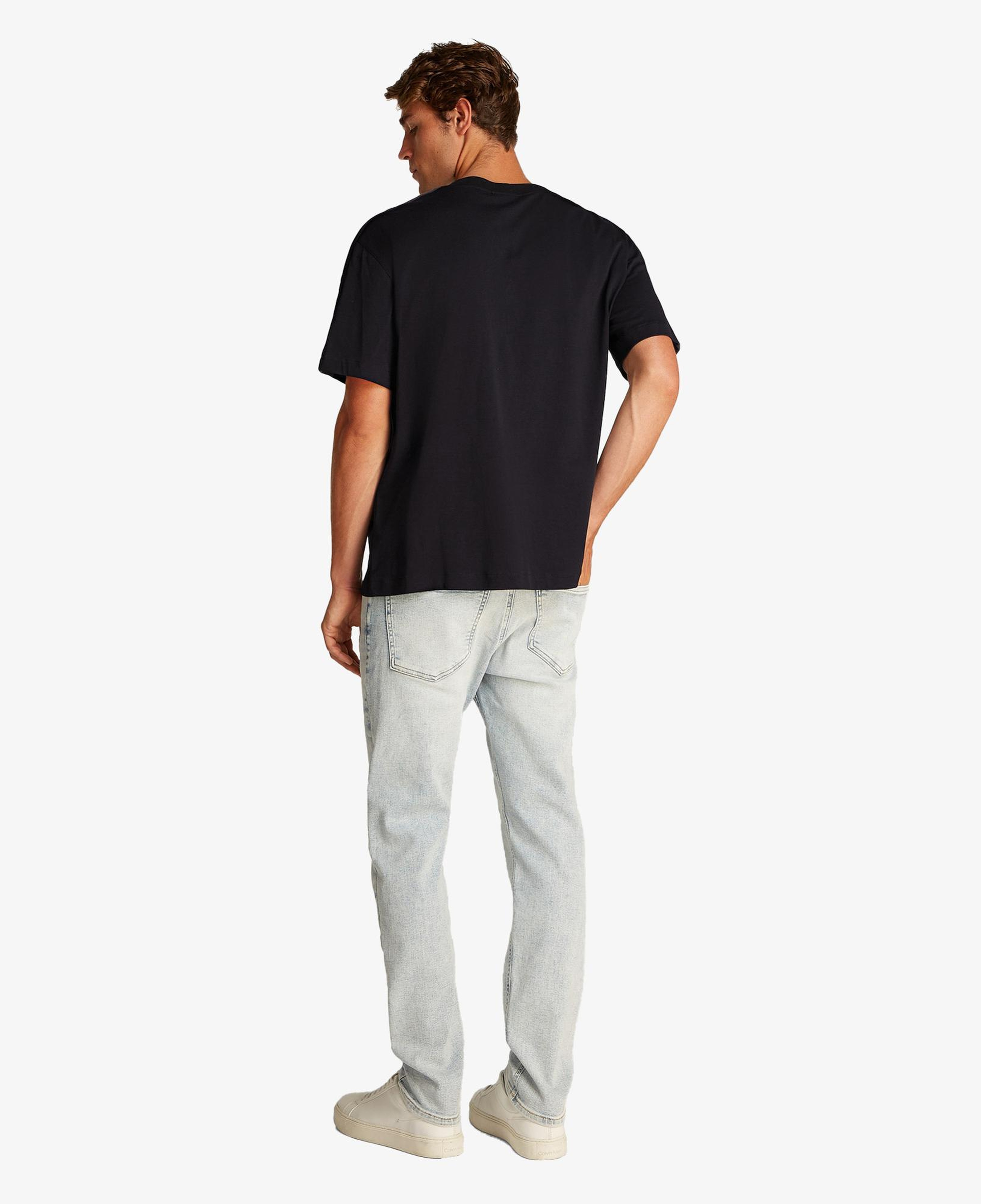 Calvin Klein Logo Tape Erkek Siyah T-Shirt