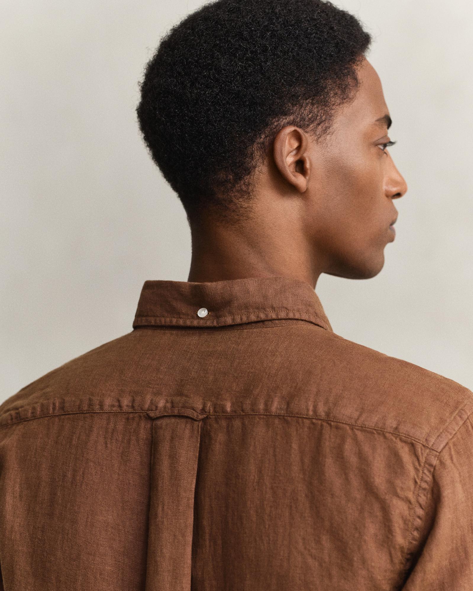 GANT Erkek Kahverengi Regular Fit Gömlek