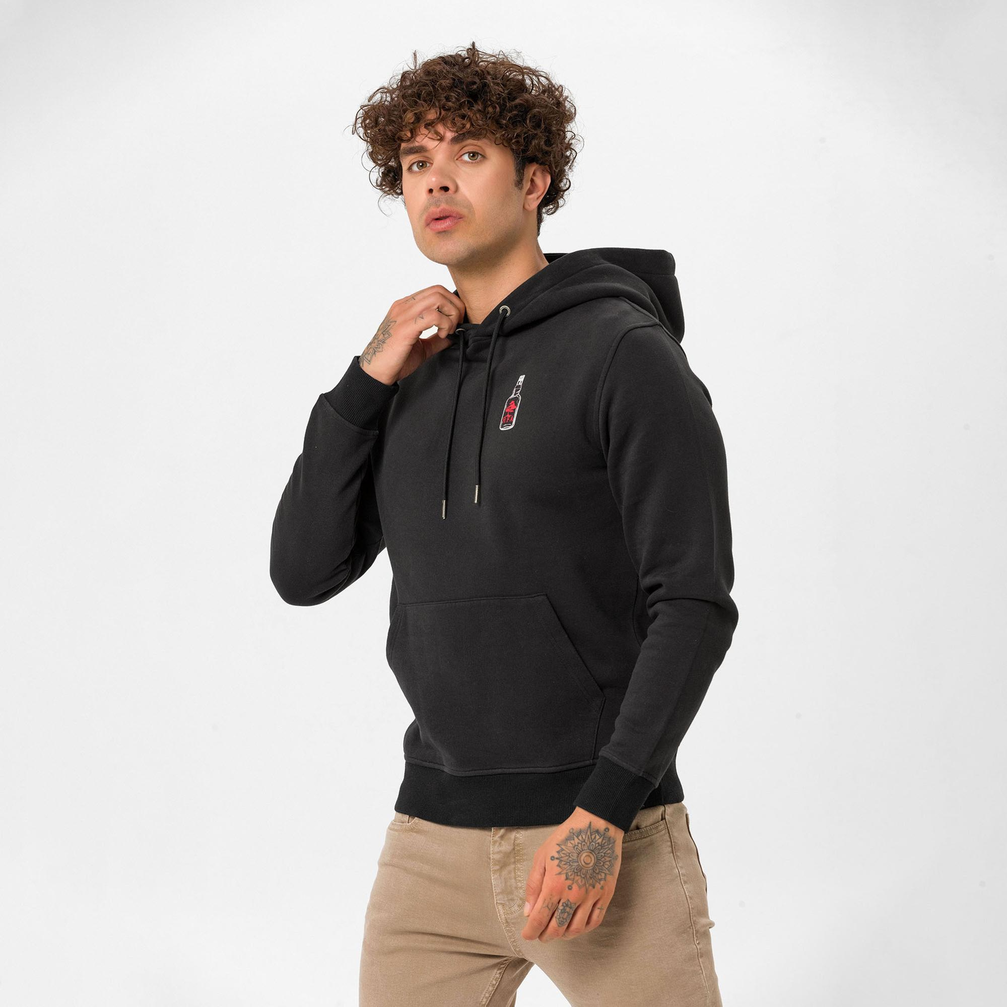 Routefield Heady Erkek Siyah Sweatshirt