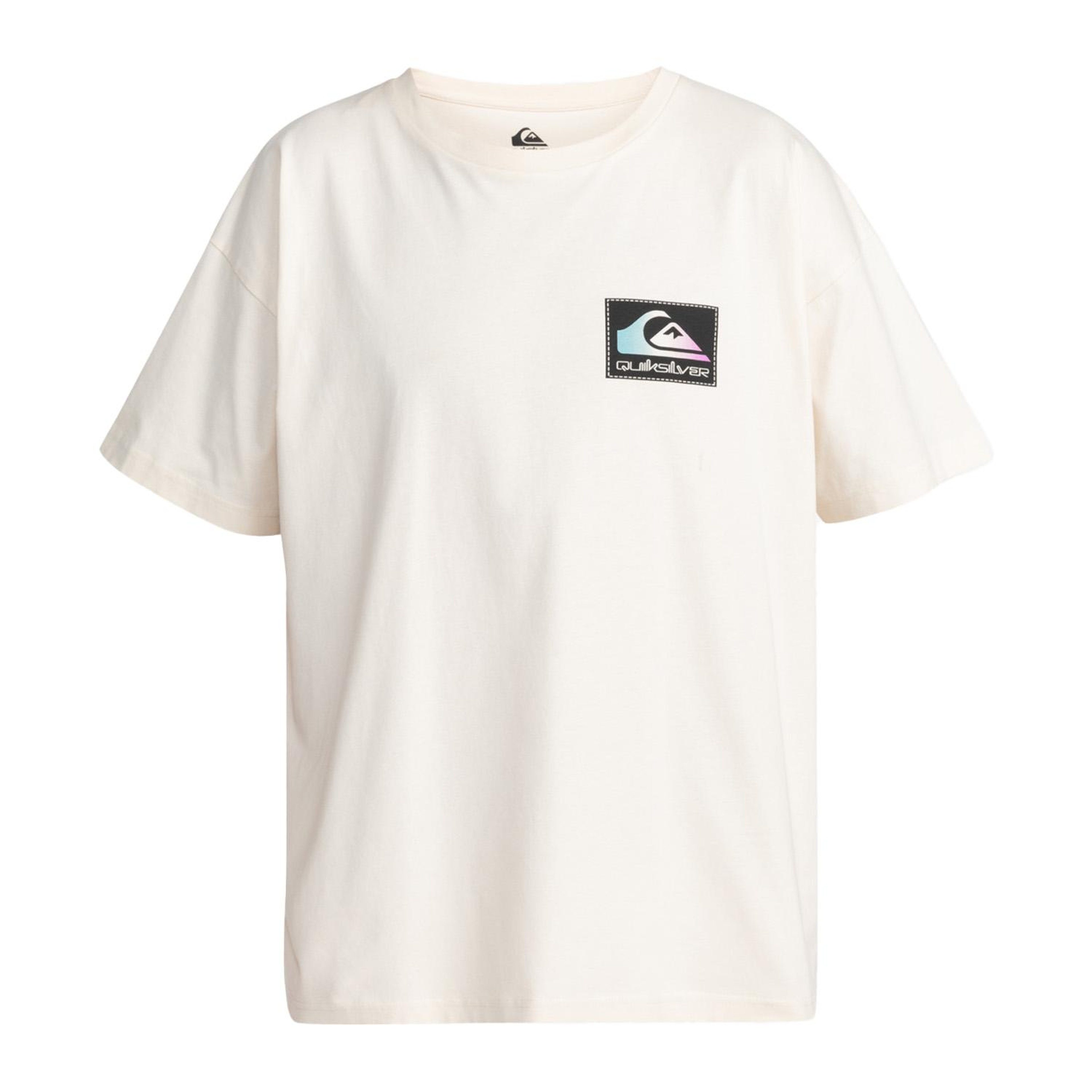 Quiksilver Back Flash Erkek Bej Tişört