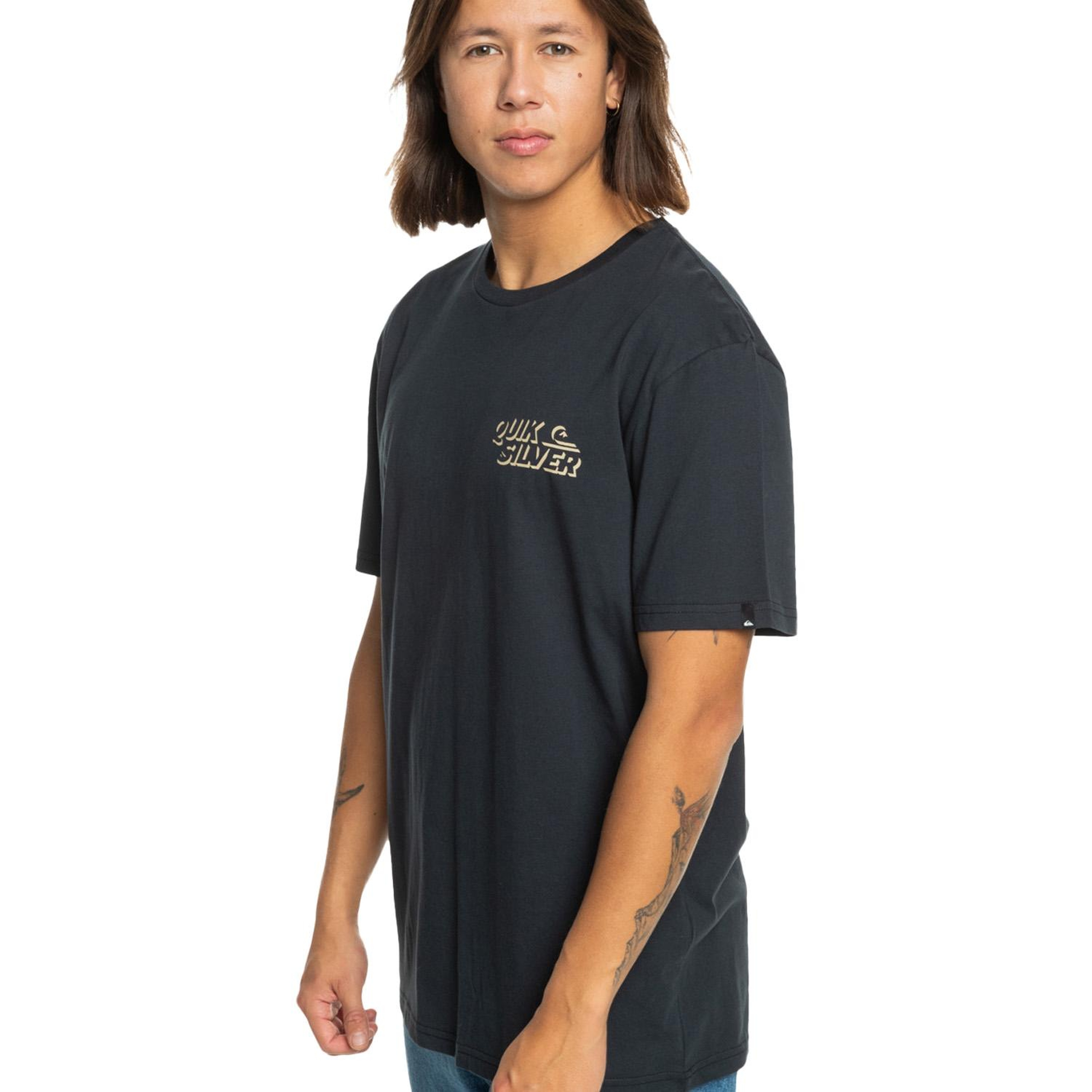 Quiksilver Shadow Knock Erkek Siyah Tişört