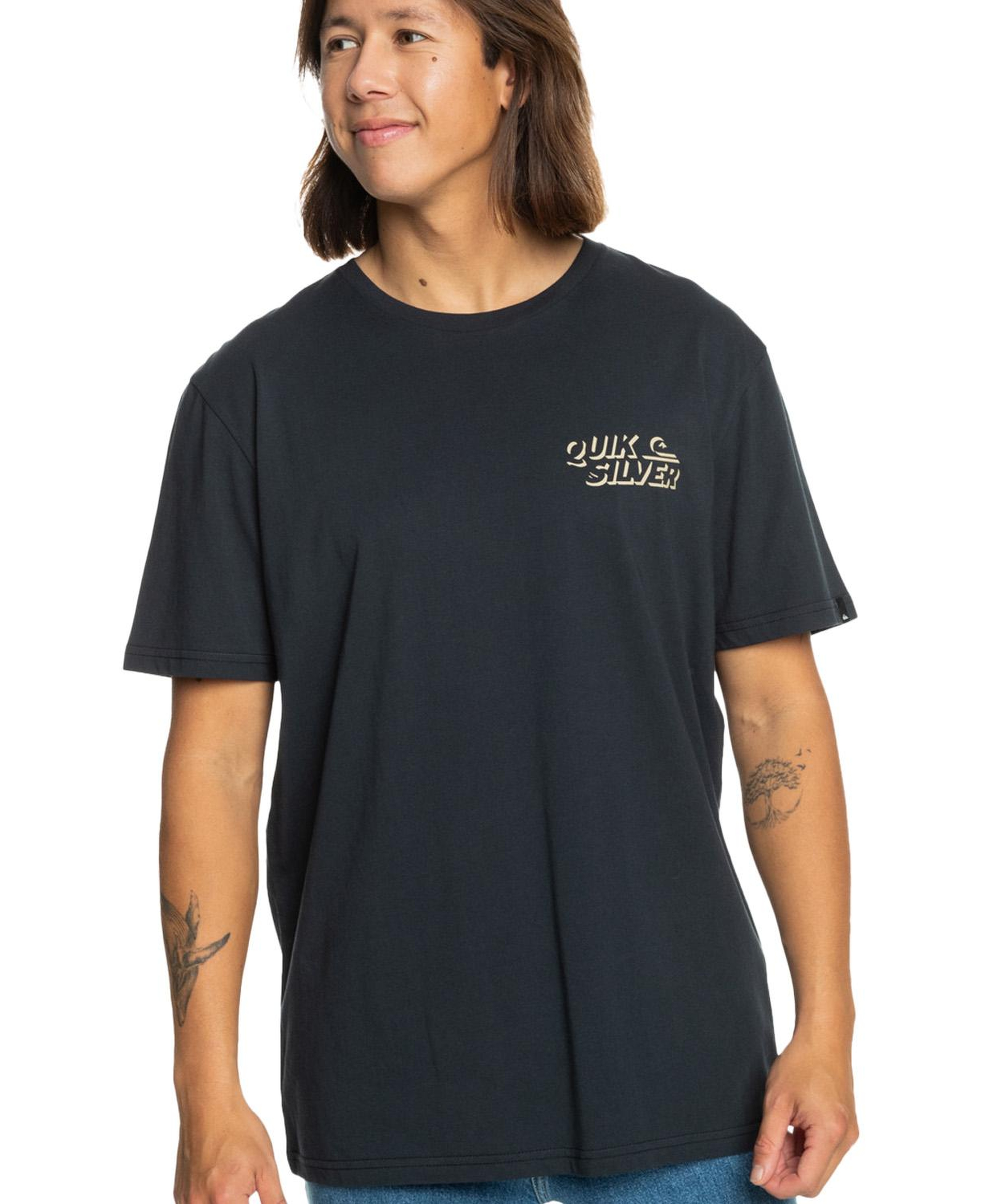 Quiksilver Shadow Knock Erkek Siyah Tişört