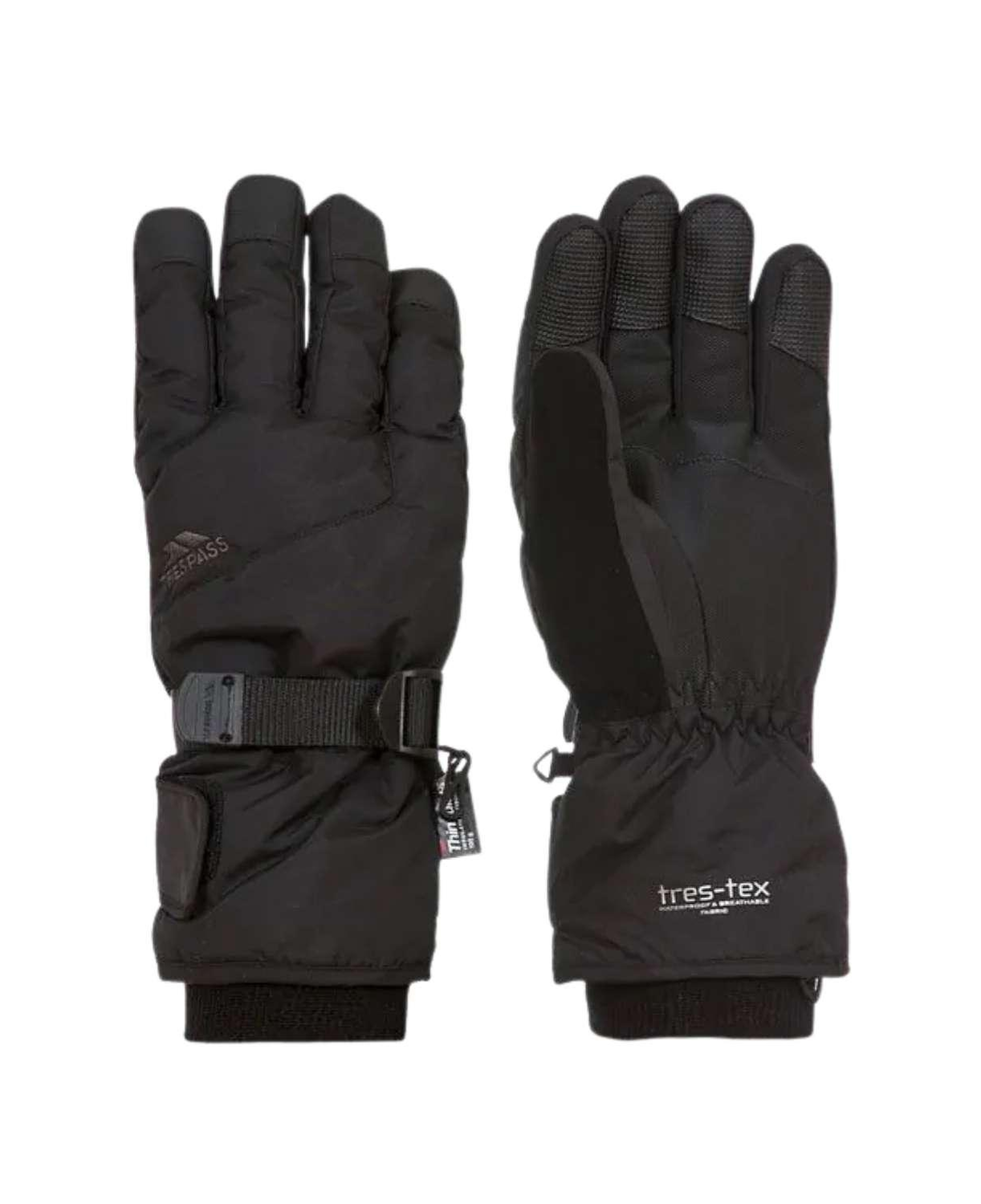 Trespass Ergon II - Adult Gloves Unisex Siyah Eldiven