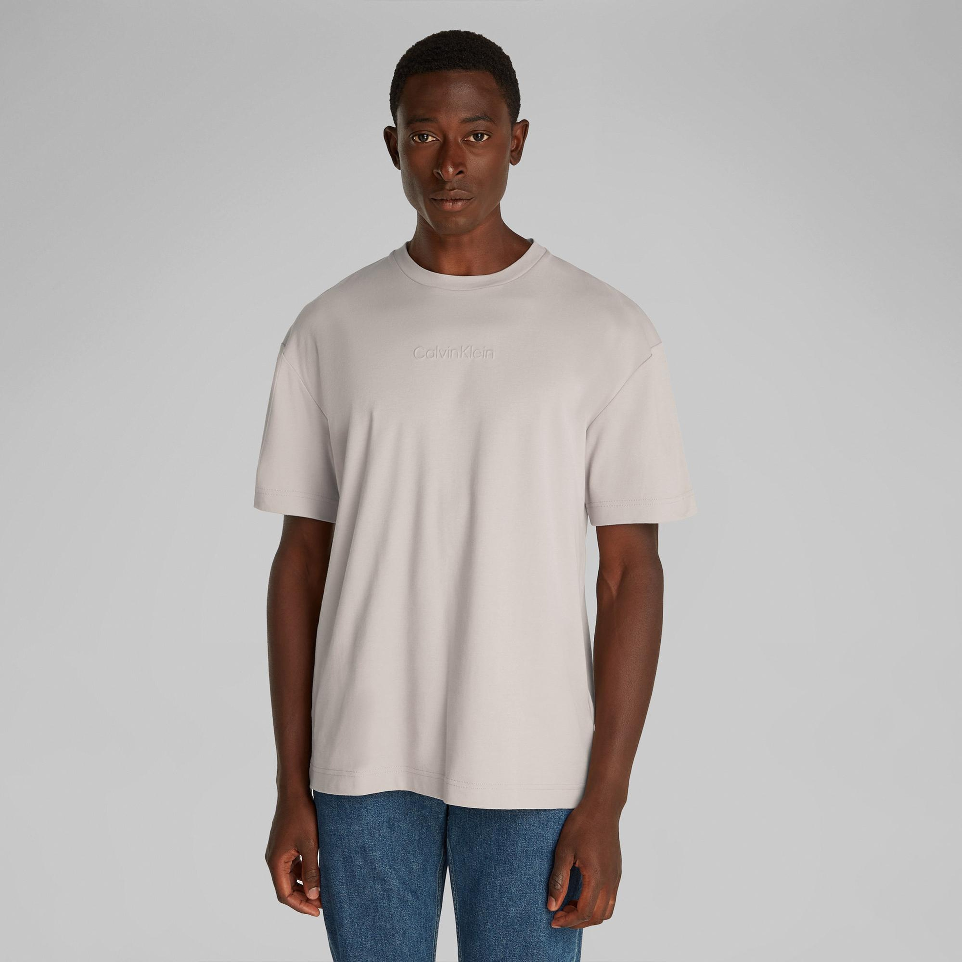 Calvin Klein Erkek Gri T-Shirt