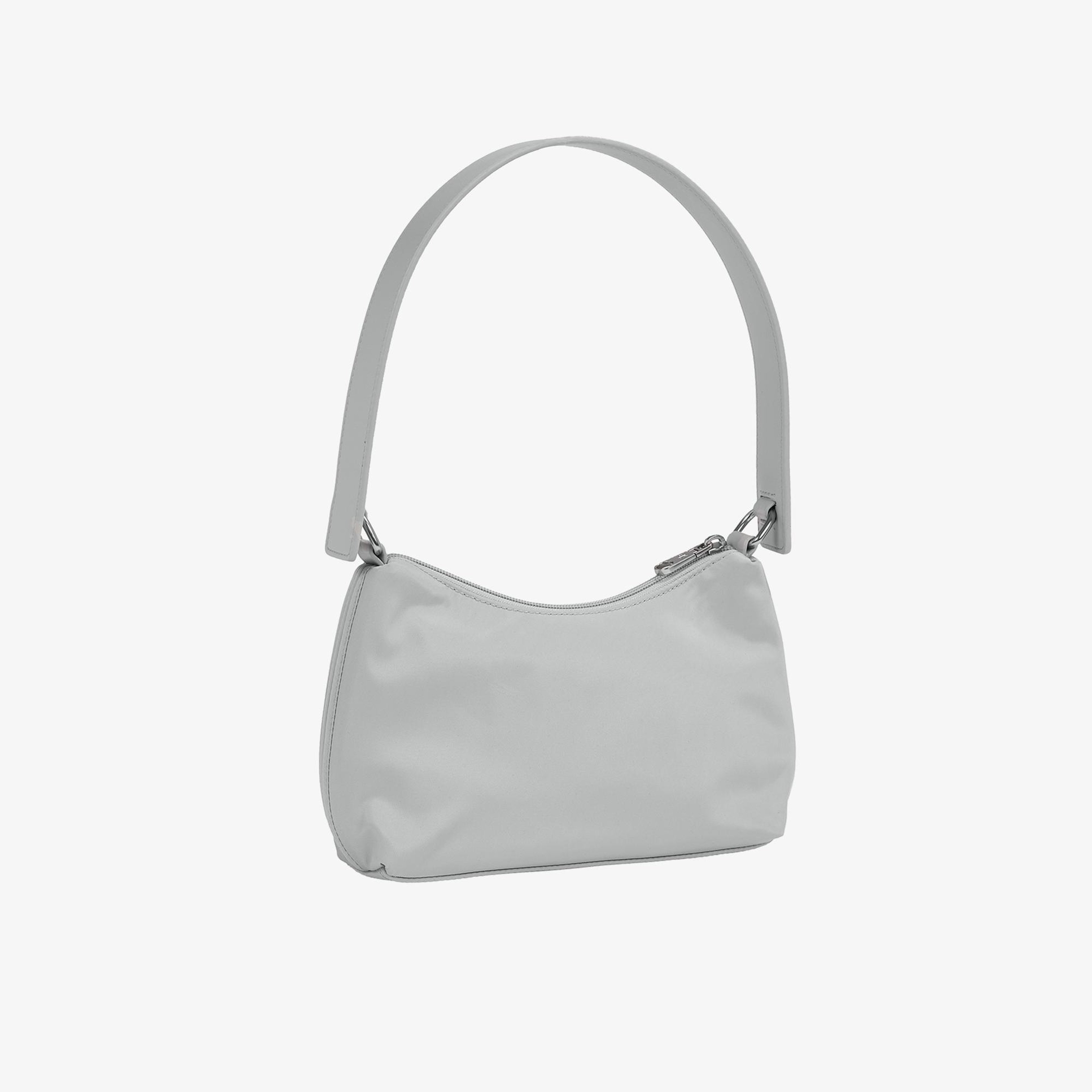 Calvin Klein Sleek Nylon Shoulder Kadın Gri El Çantası