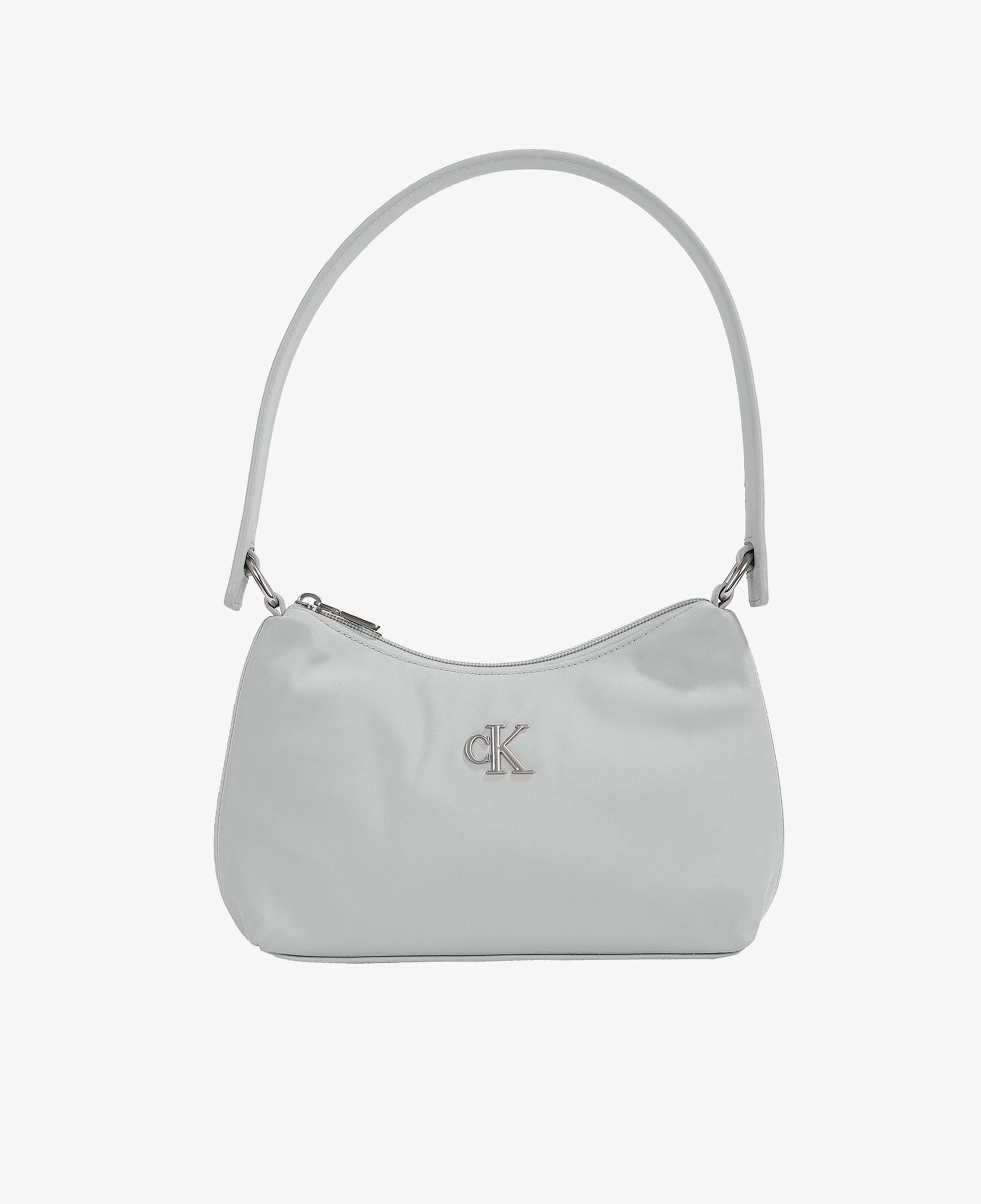 Calvin Klein Sleek Nylon Shoulder Kadın Gri El Çantası