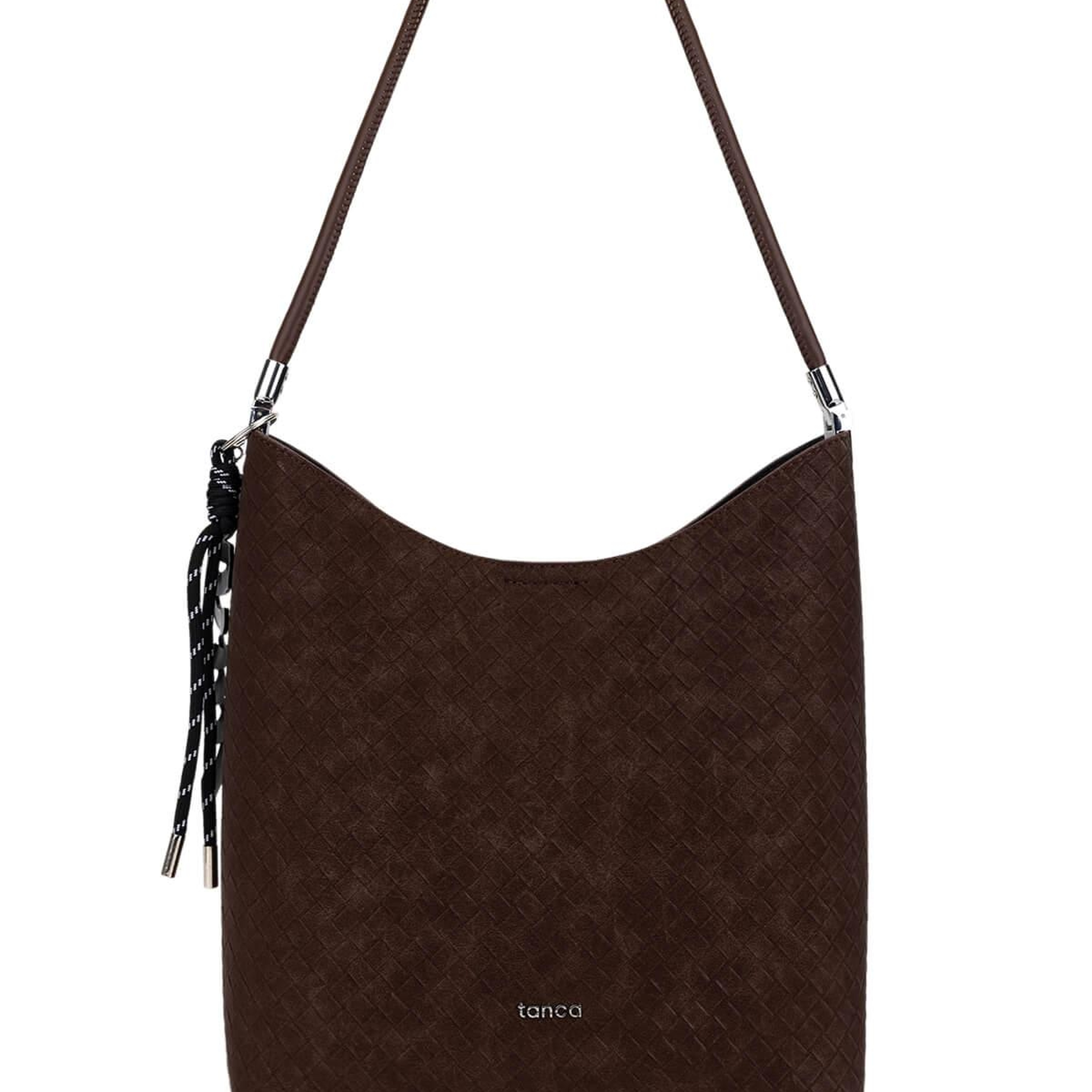 Tamer Tanca Kadın Suni Deri Kahverengi Omuz Çanta