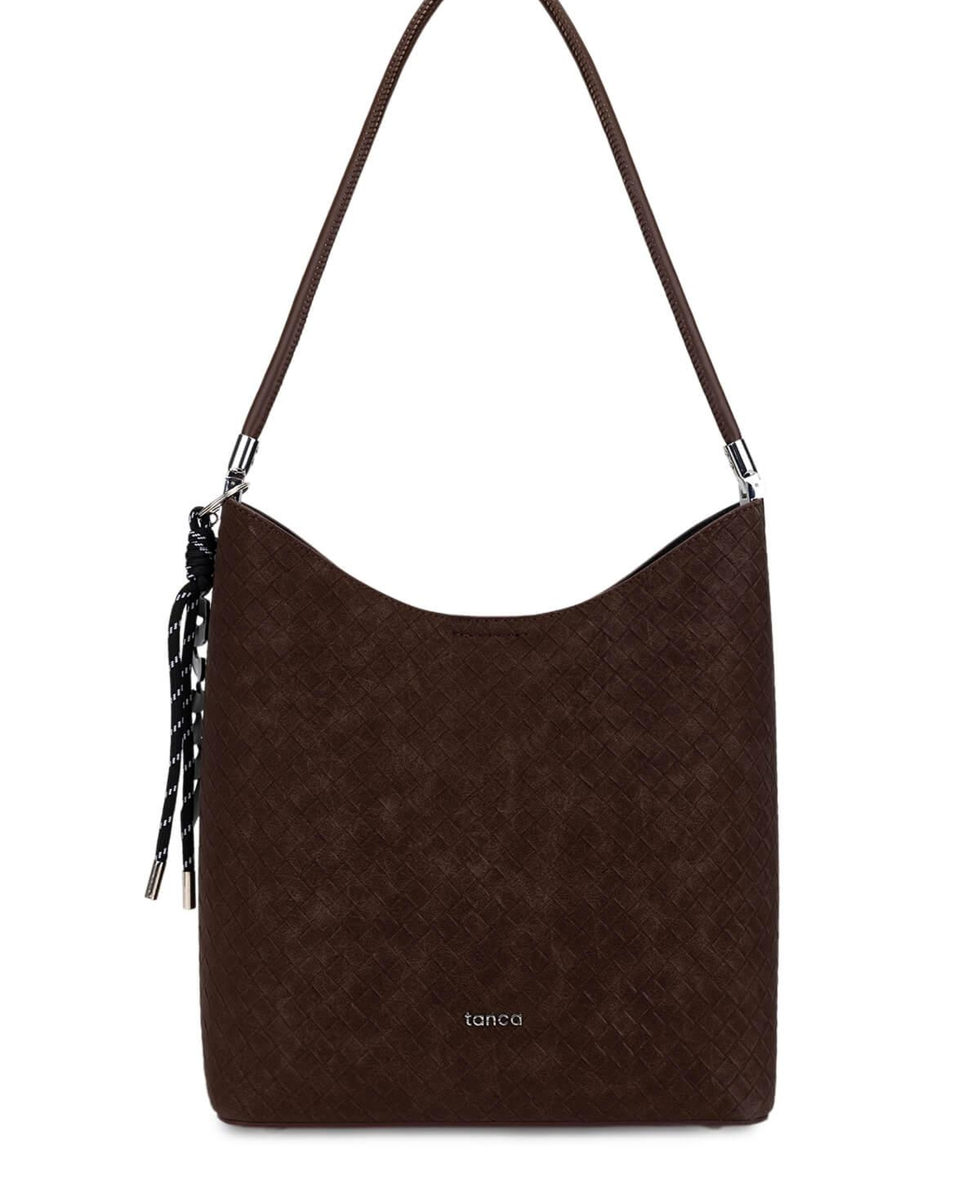 Tamer Tanca Kadın Suni Deri Kahverengi Omuz Çanta