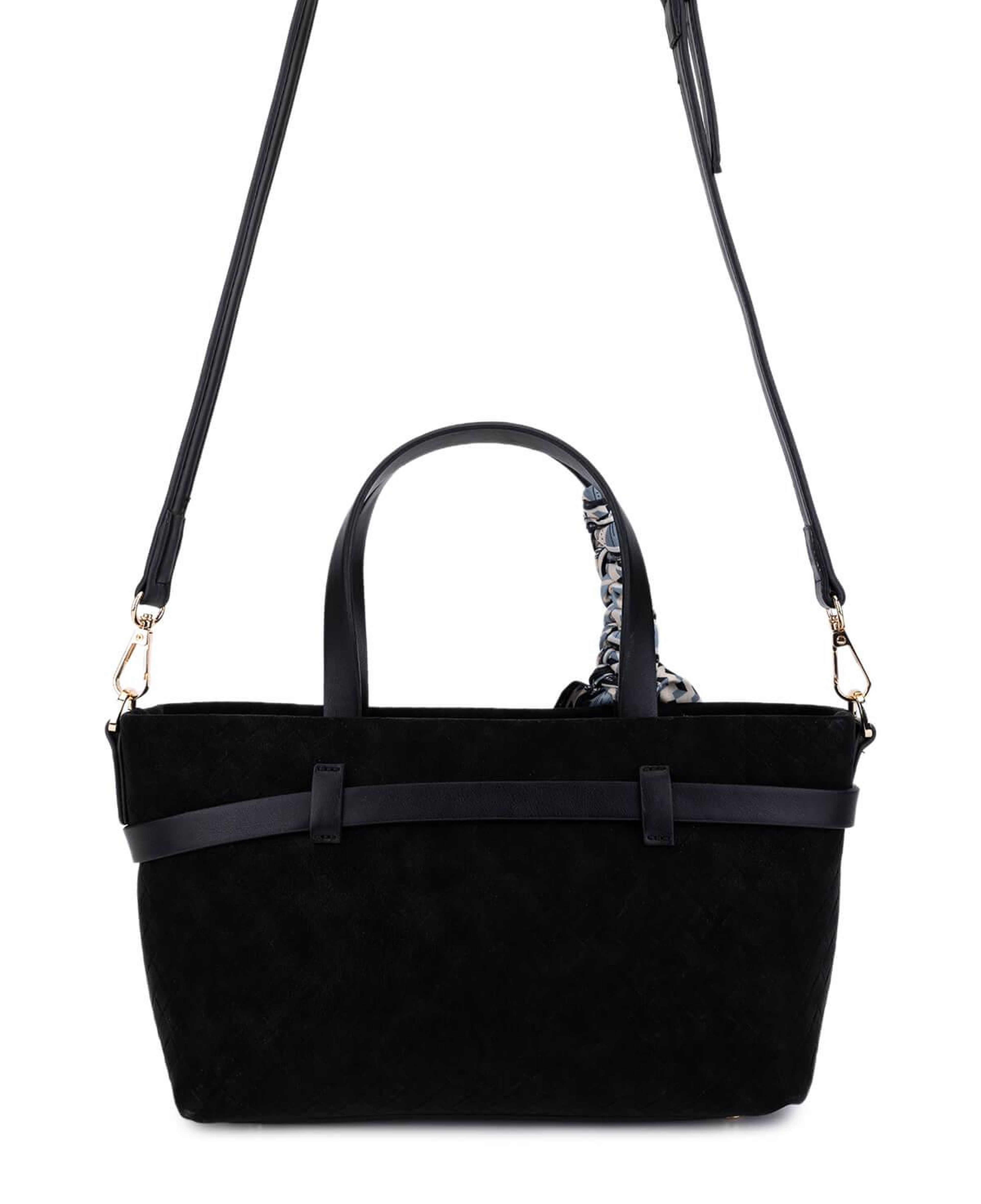 Tamer Tanca Kadın Suni Deri Siyah Kol Çantası