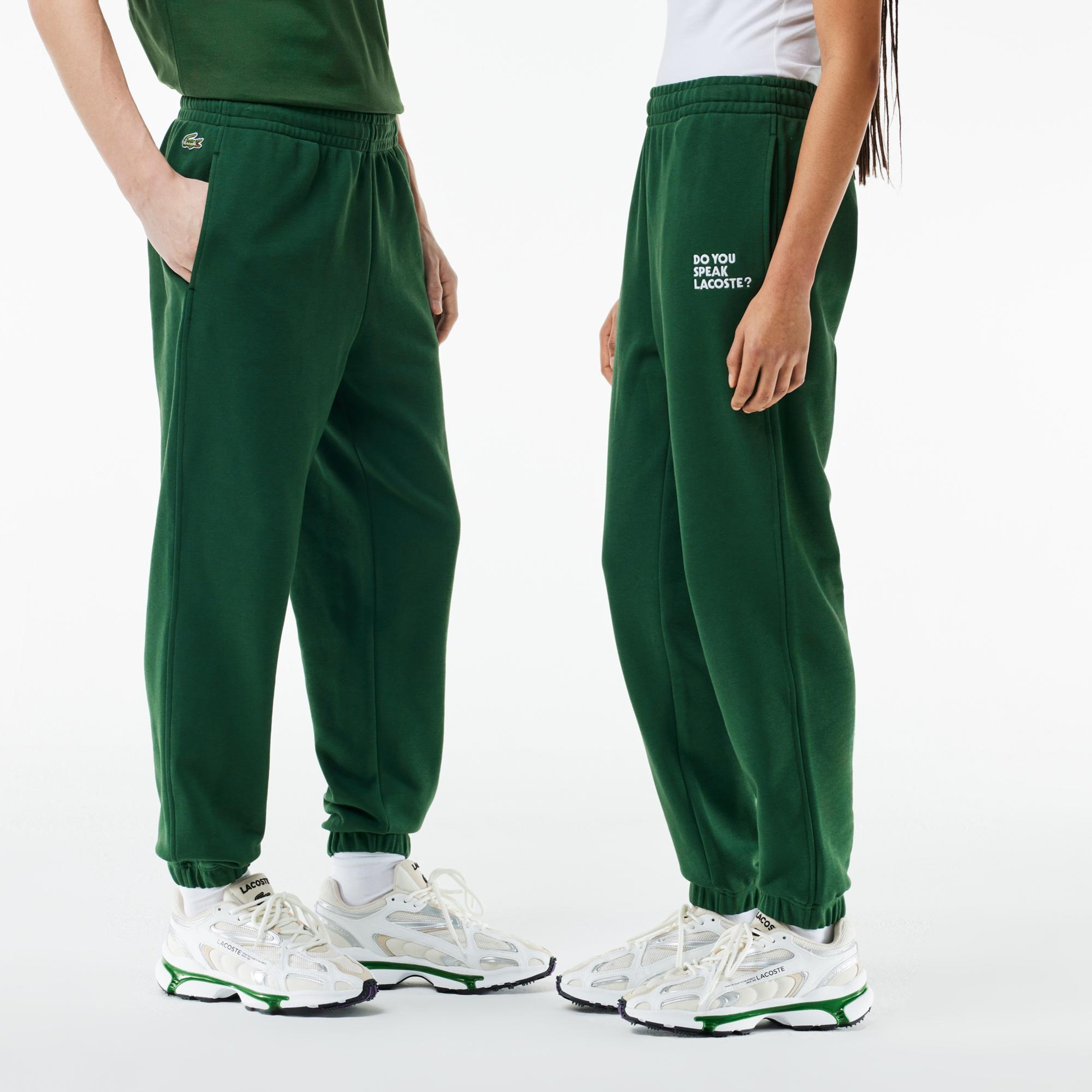 Unisex Relaxed Fit Yeşil Eşofman Altı