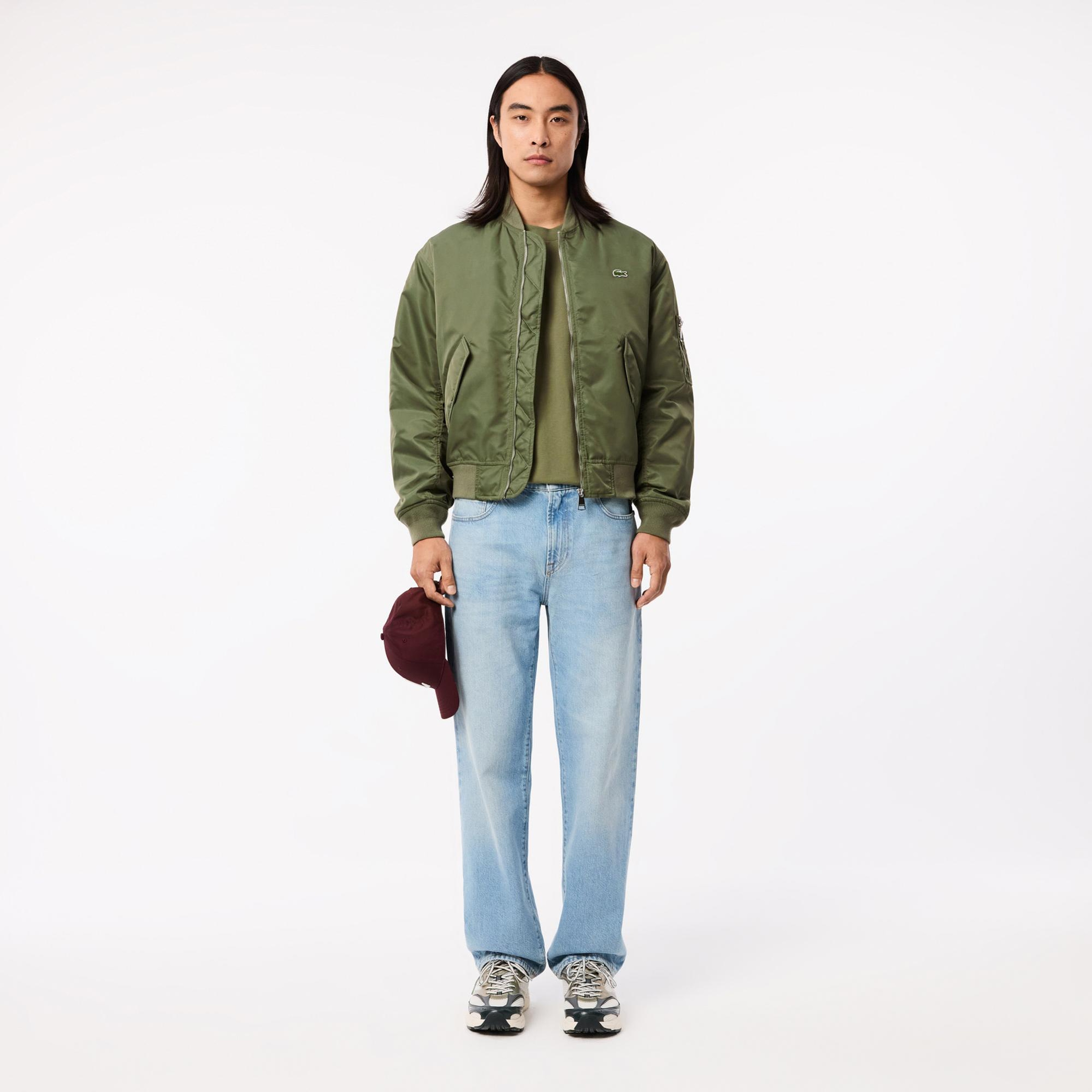 Erkek Classic Fit Bisiklet Yaka Haki T-Shirt