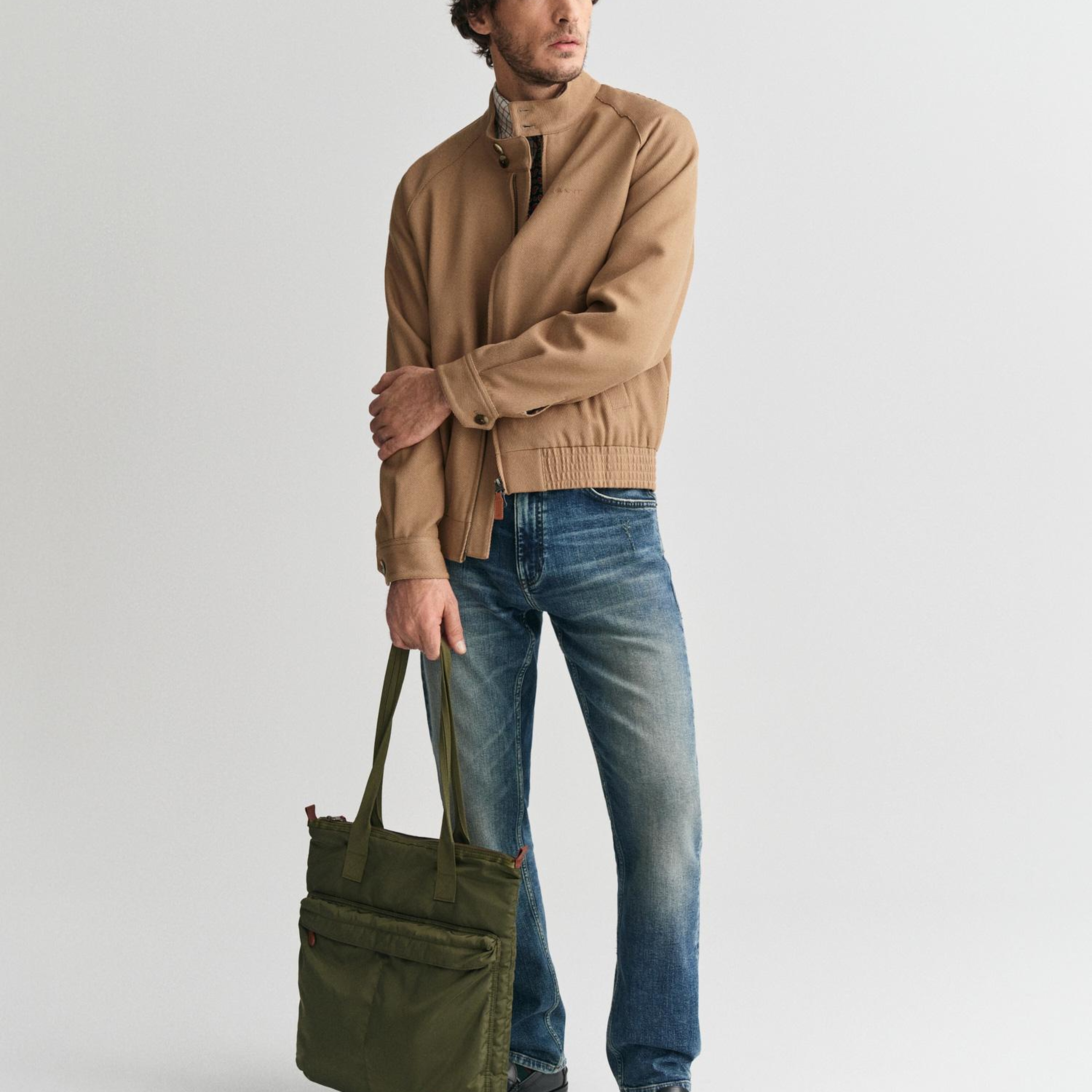 GANT Erkek Kahverengi Dik Yaka Ceket