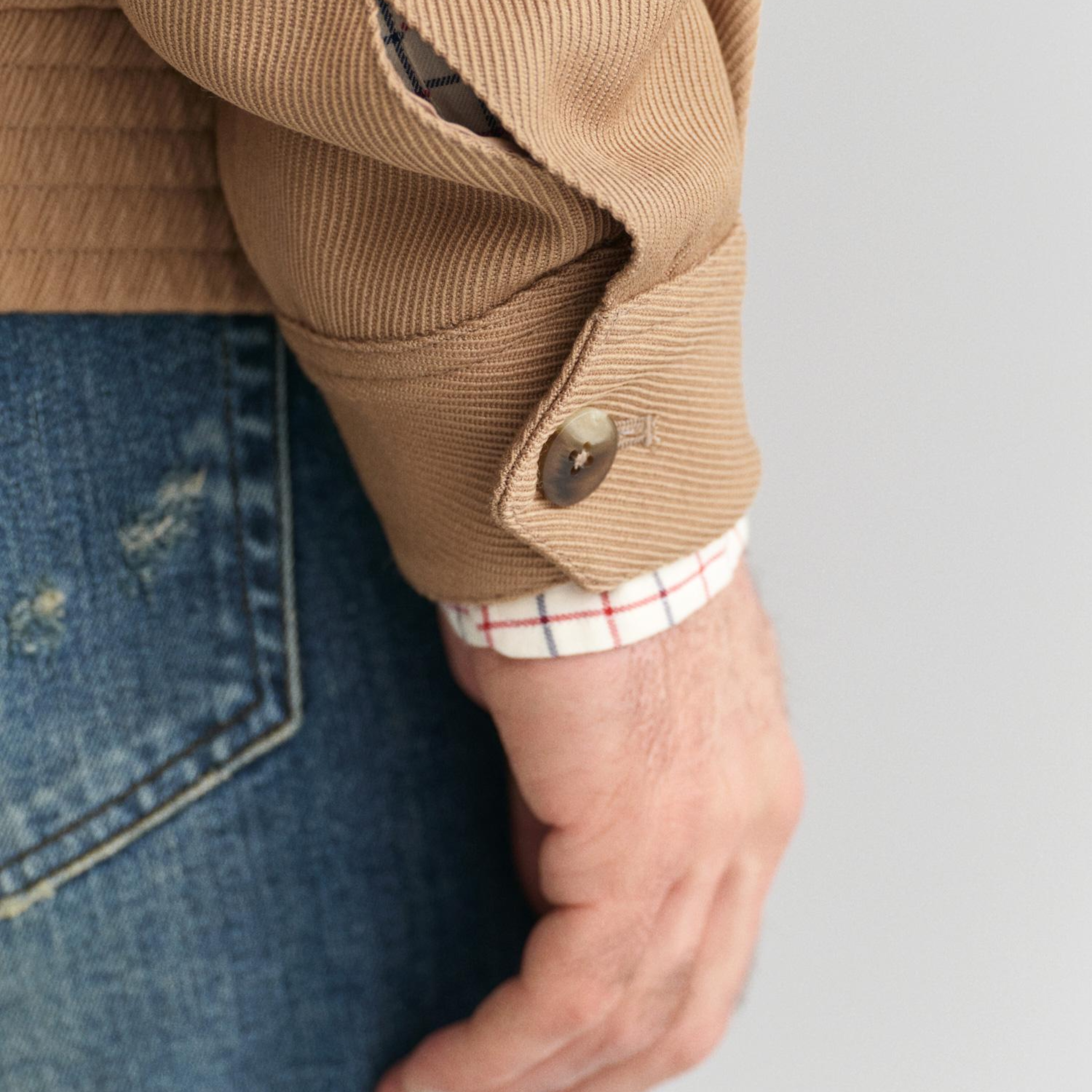 GANT Erkek Kahverengi Dik Yaka Ceket