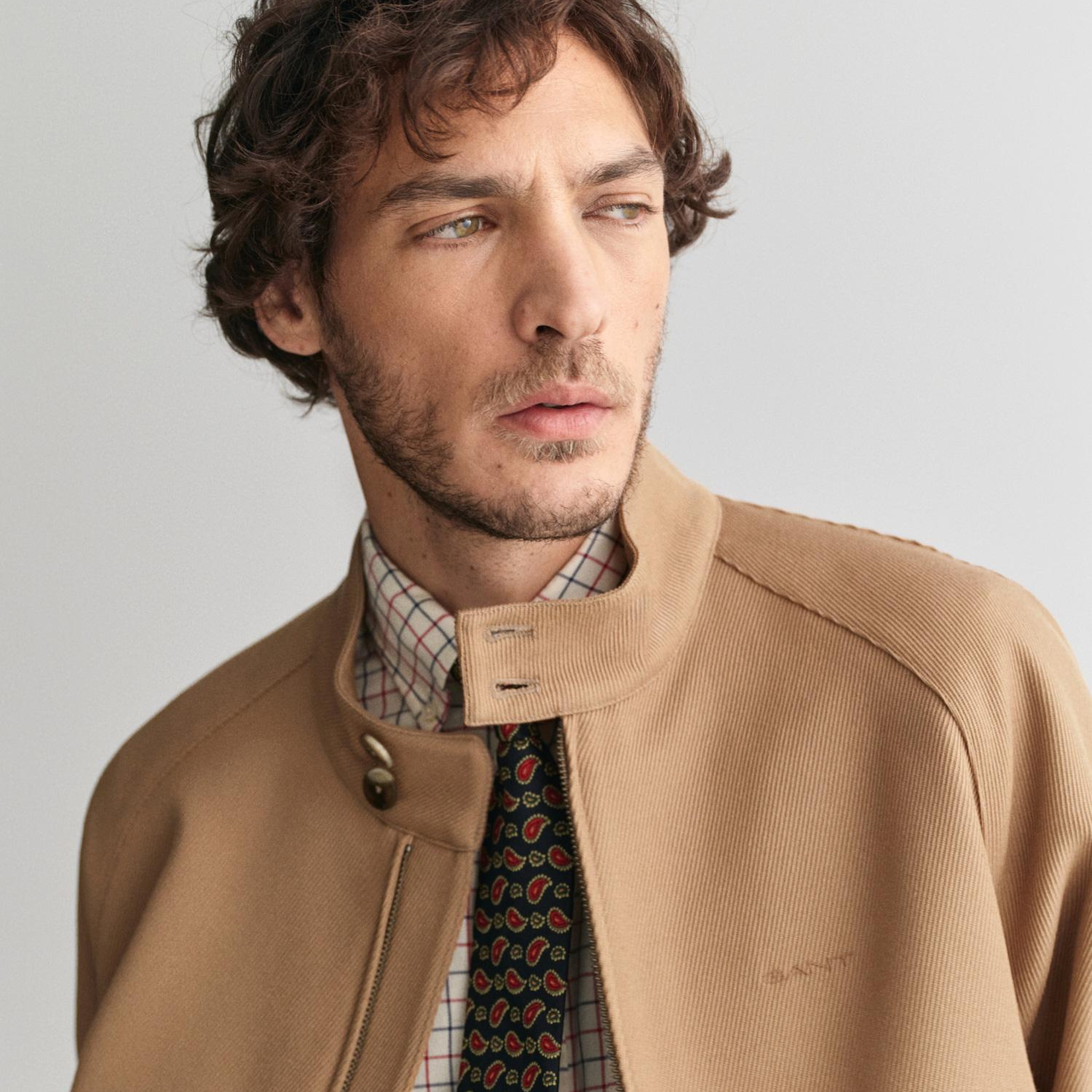 GANT Erkek Kahverengi Dik Yaka Ceket