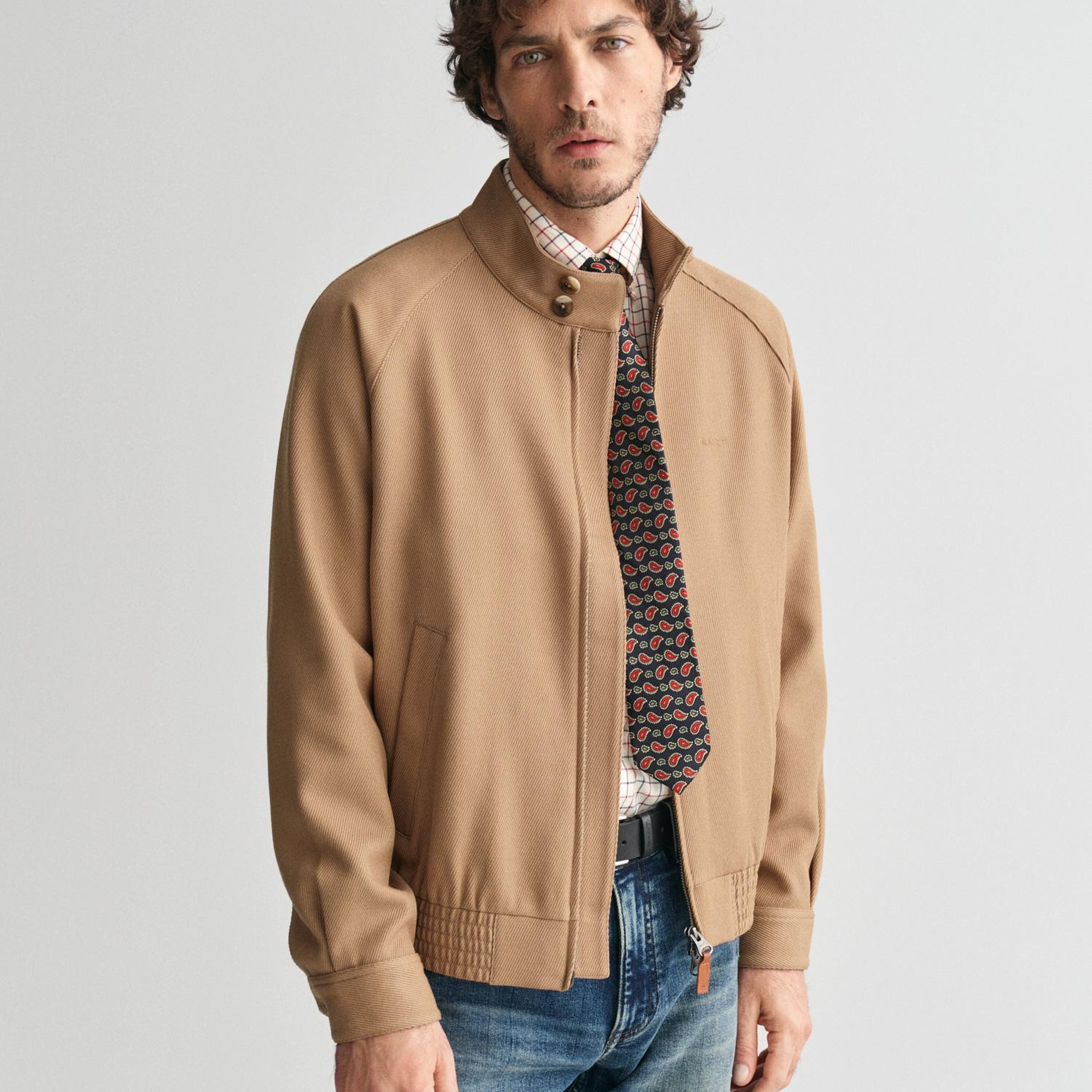 GANT Erkek Kahverengi Dik Yaka Ceket