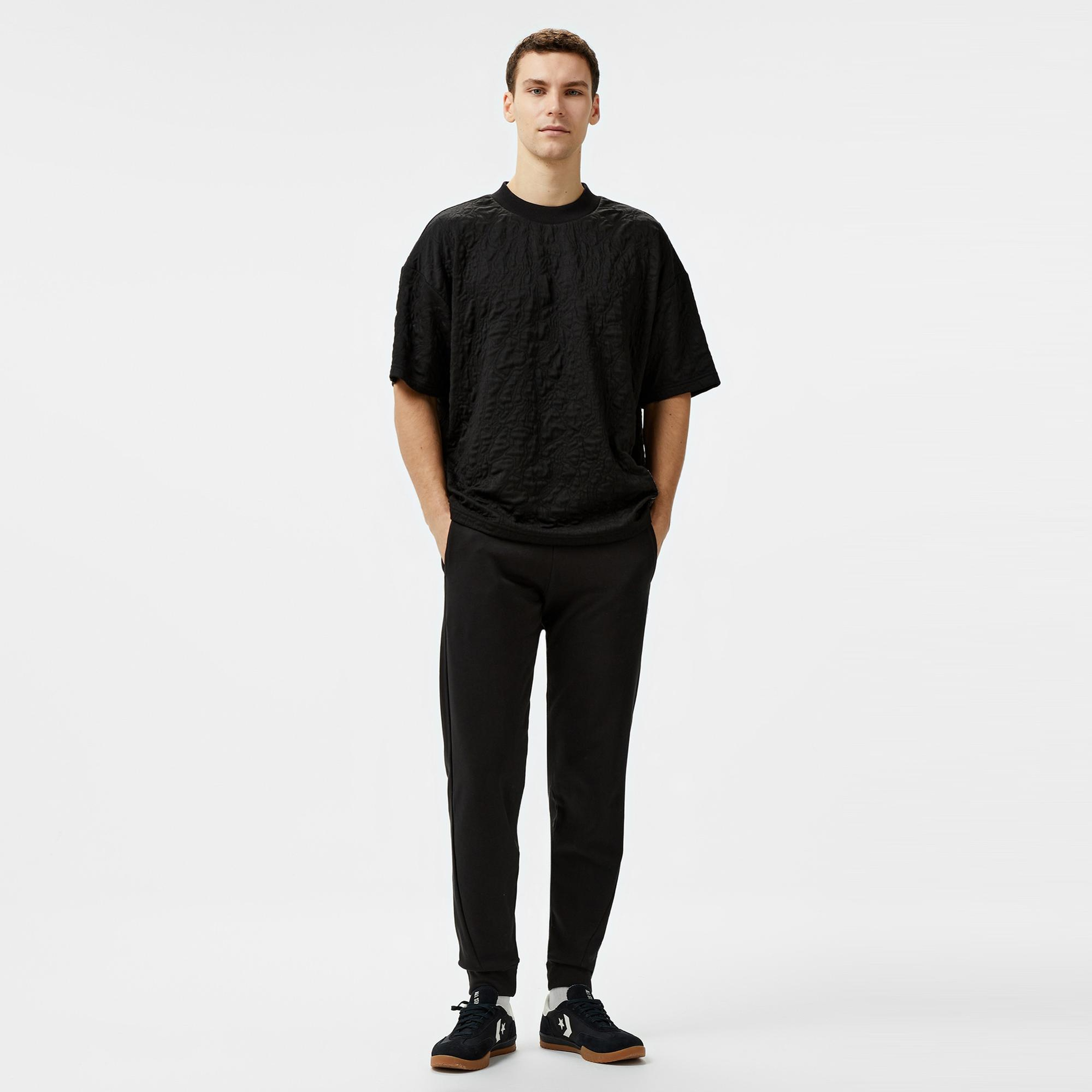 UNITED4 Erkek Siyah T-Shirt