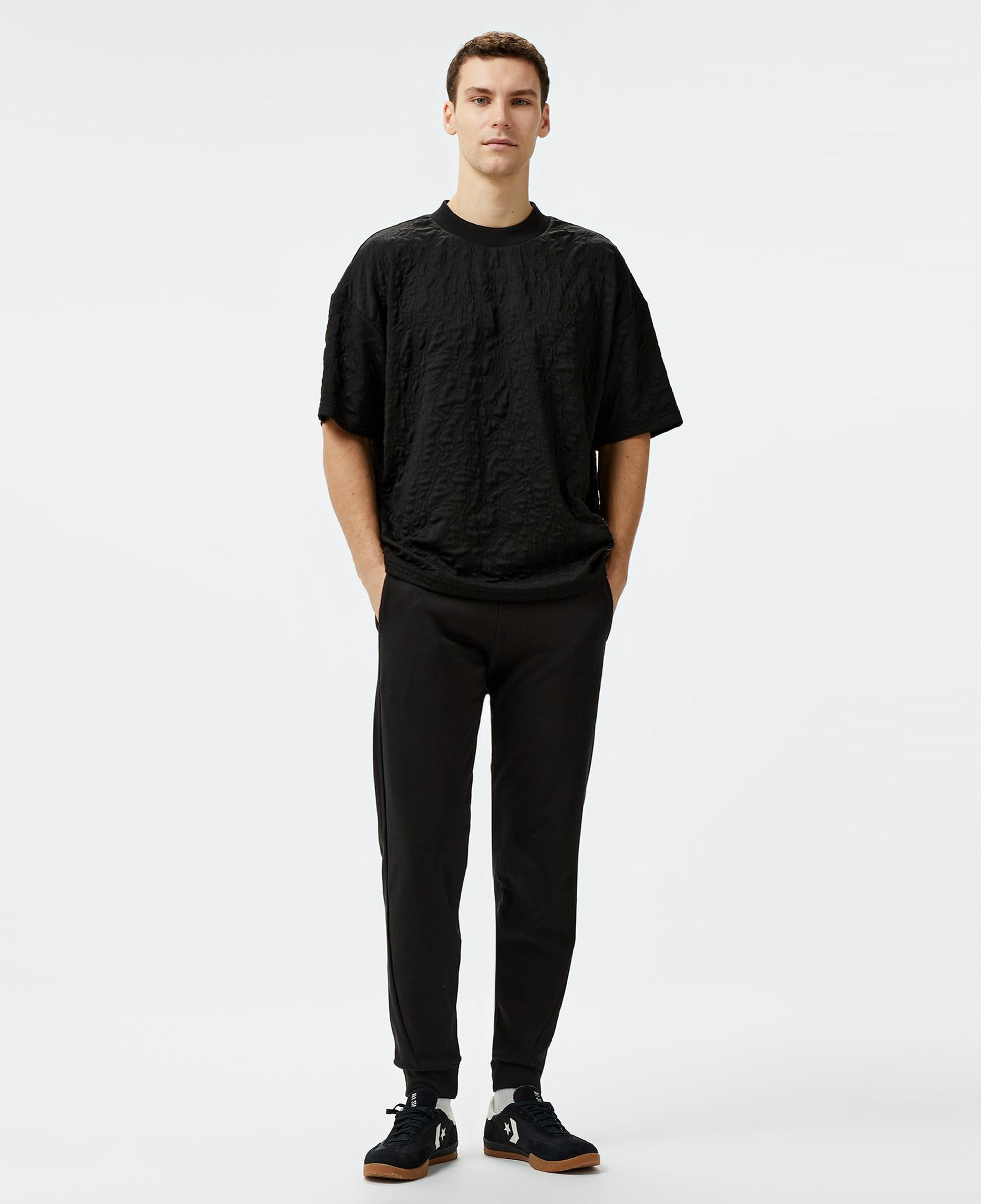 UNITED4 Erkek Siyah T-Shirt